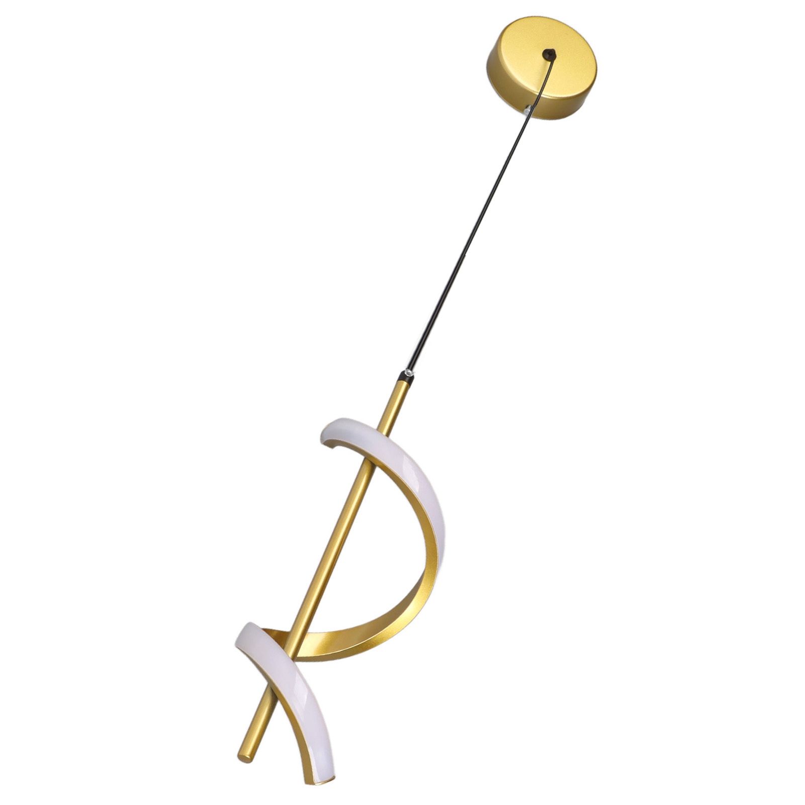 Spiral LED Pendant Light Gold Color High Brightness Eyes Protection LED view 5