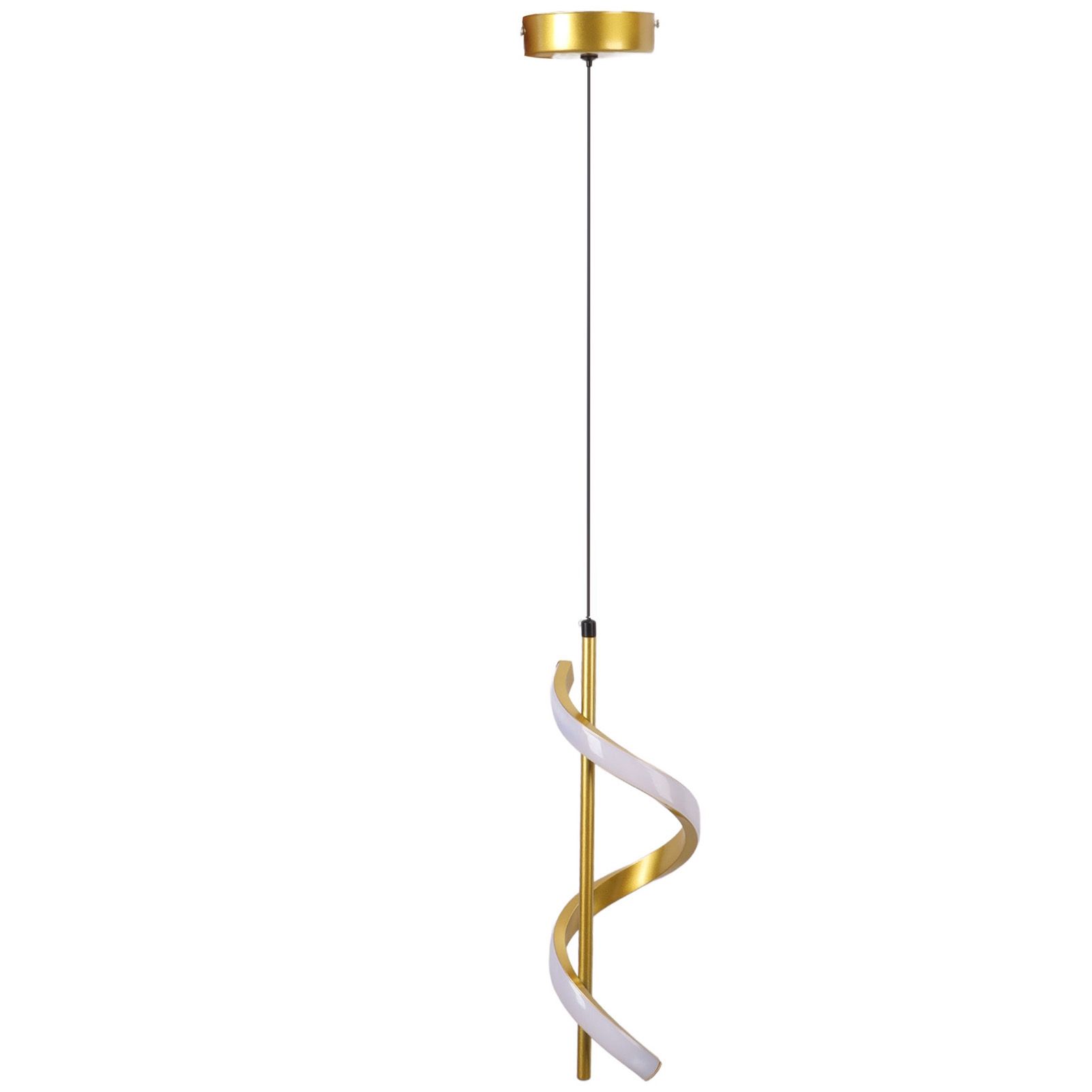 Spiral LED Pendant Light Gold Color High Brightness Eyes Protection LED view 15