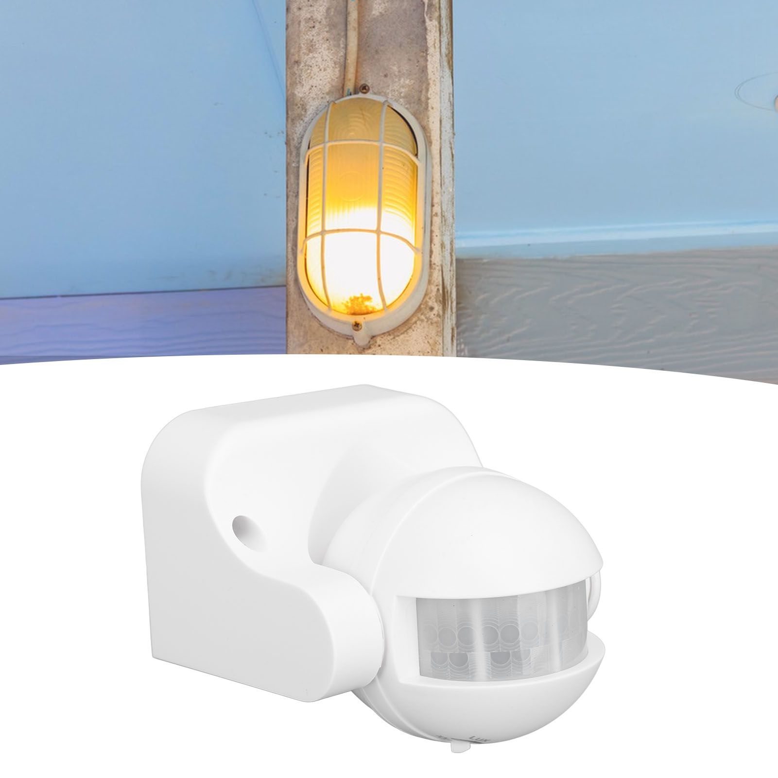 Wall Mounted Motion Sensor Automatic Dusk to Dawn Spherical PIR Sensor Outdoor view 12