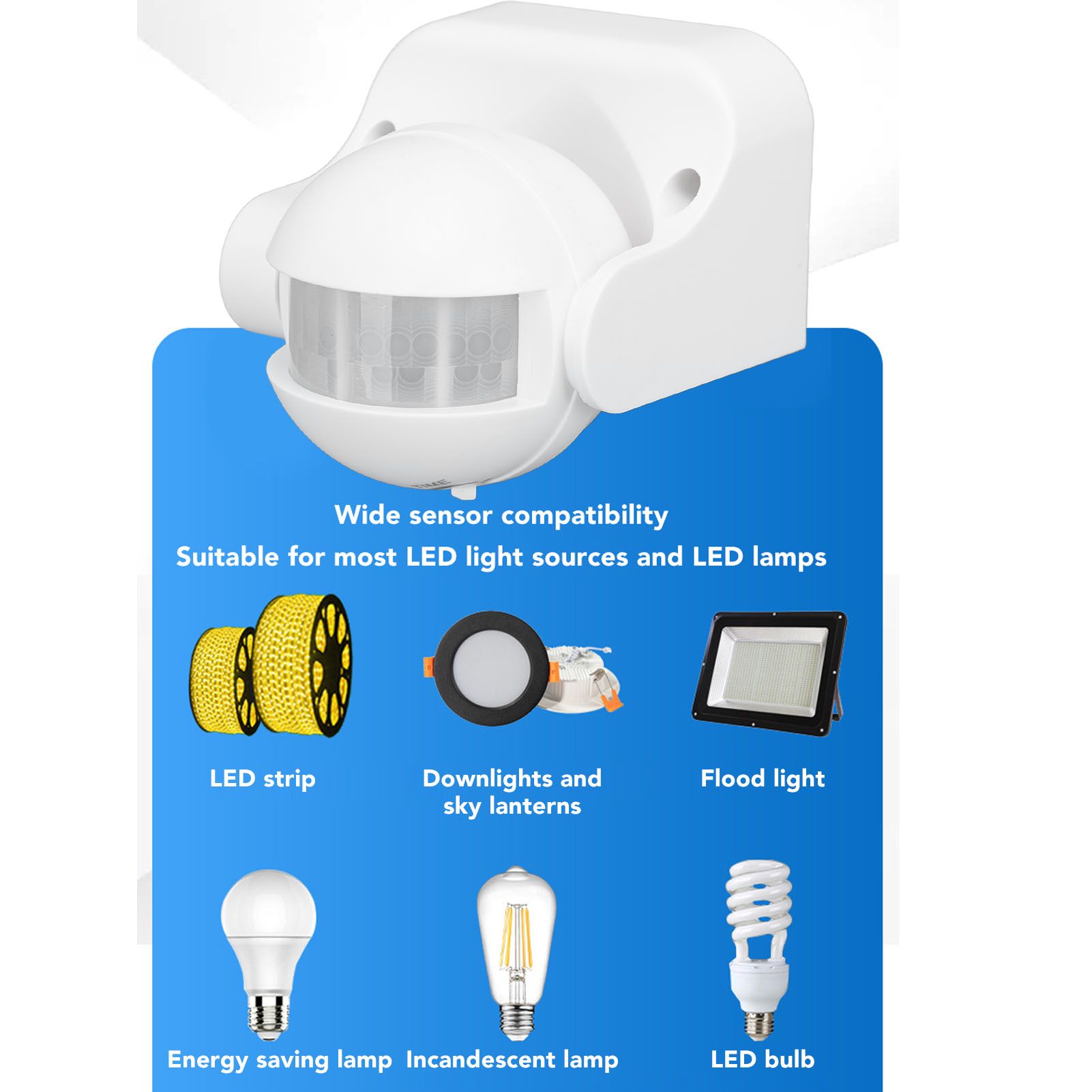 Wall Mounted Motion Sensor Automatic Dusk to Dawn Spherical PIR Sensor Outdoor view 14