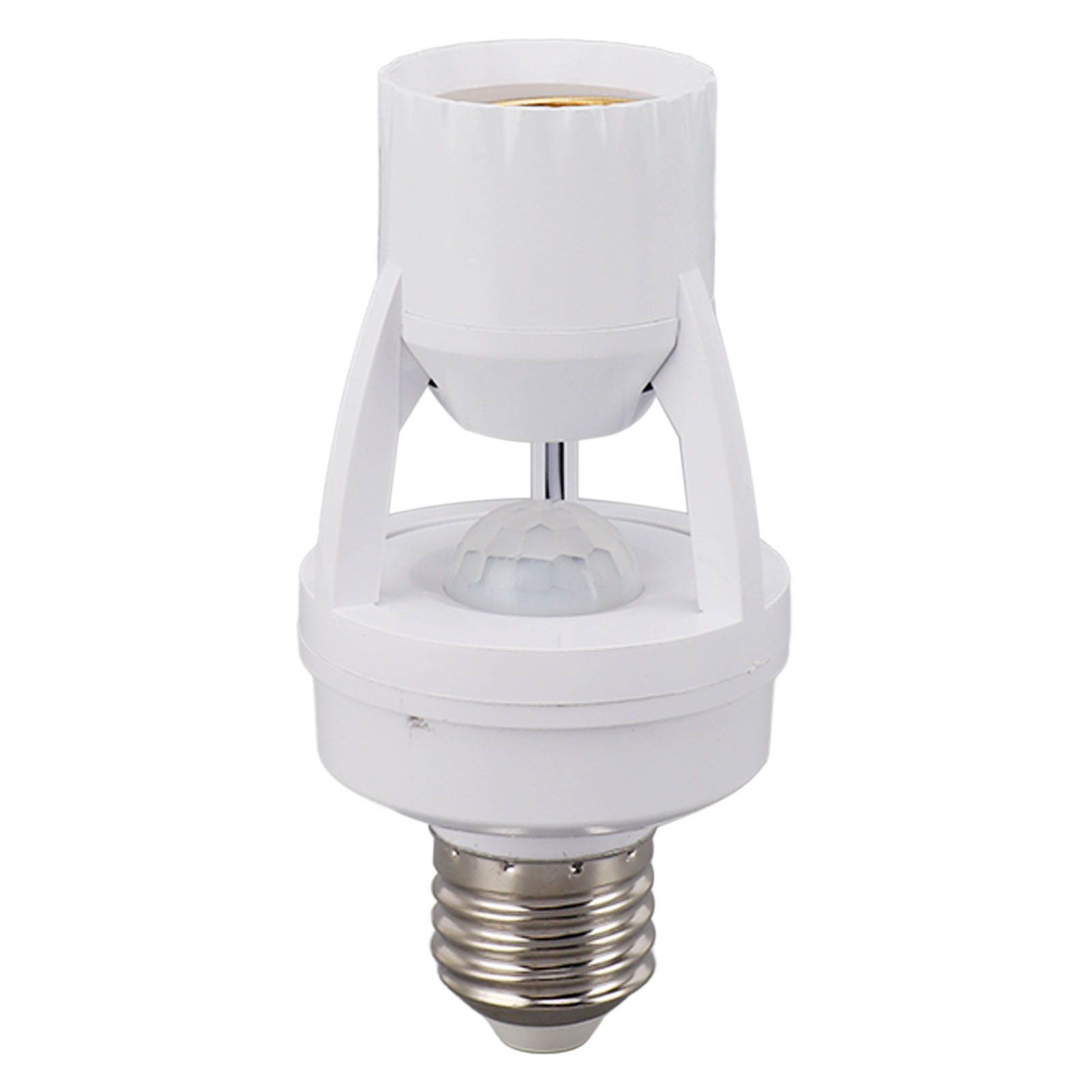 Motion Sensor Light Socket PIR Motion E27 Screw Bulb Adapter Adjustable Auto view 7