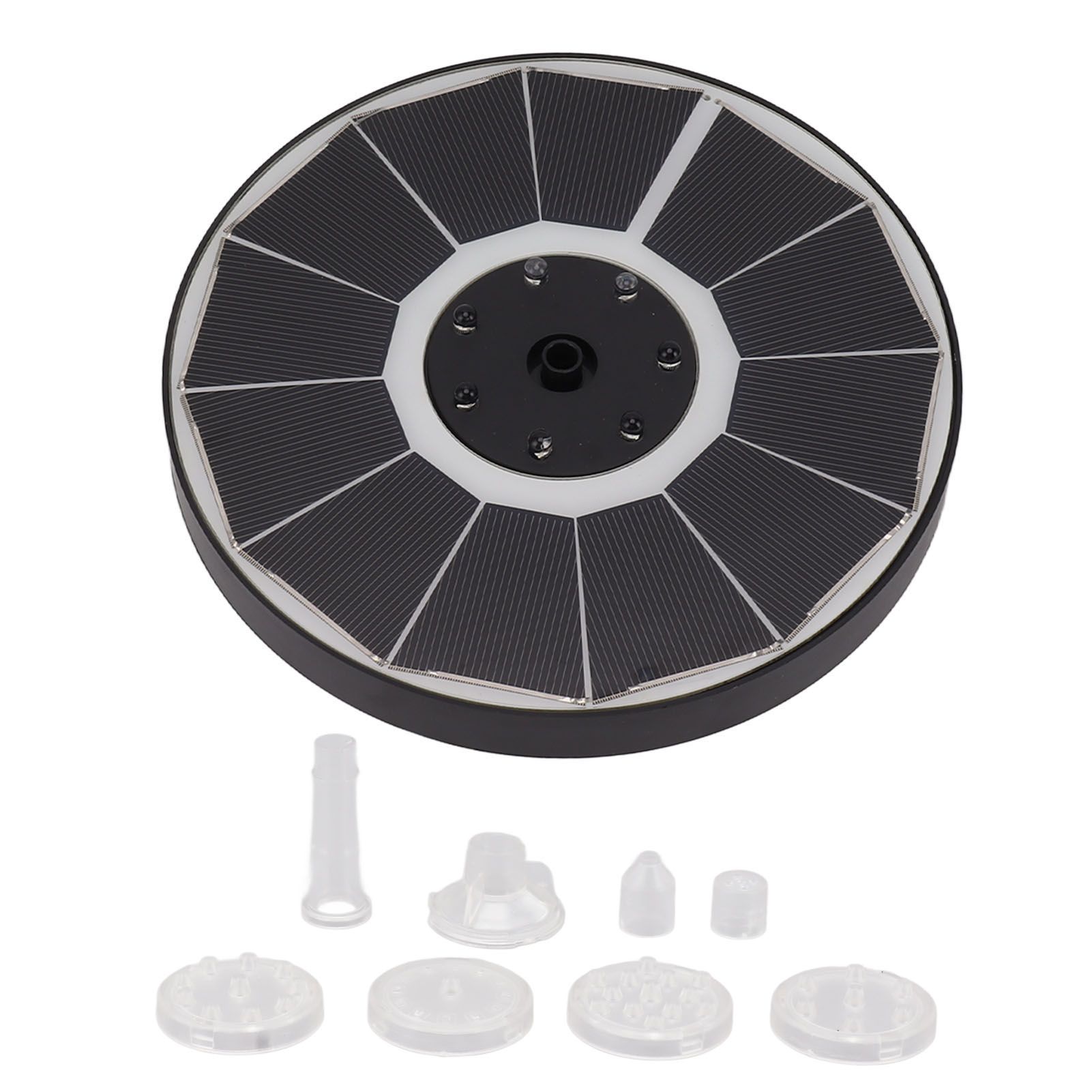 Solar Fountain Light with 8 Nozzles 3.5W 900mAh Colorful Powerful Solar Bird