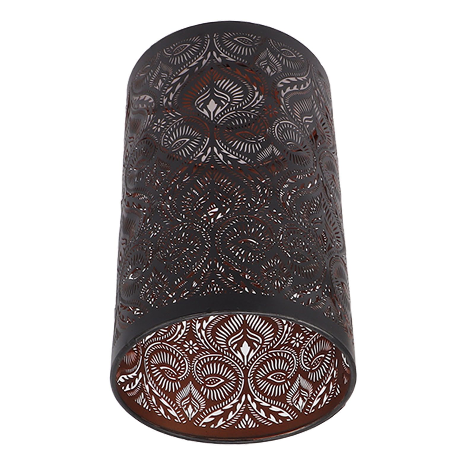 Wrought Iron Lamp Shade Iron Detachable Hollow Carved Modern Lampshade for E27 view 2