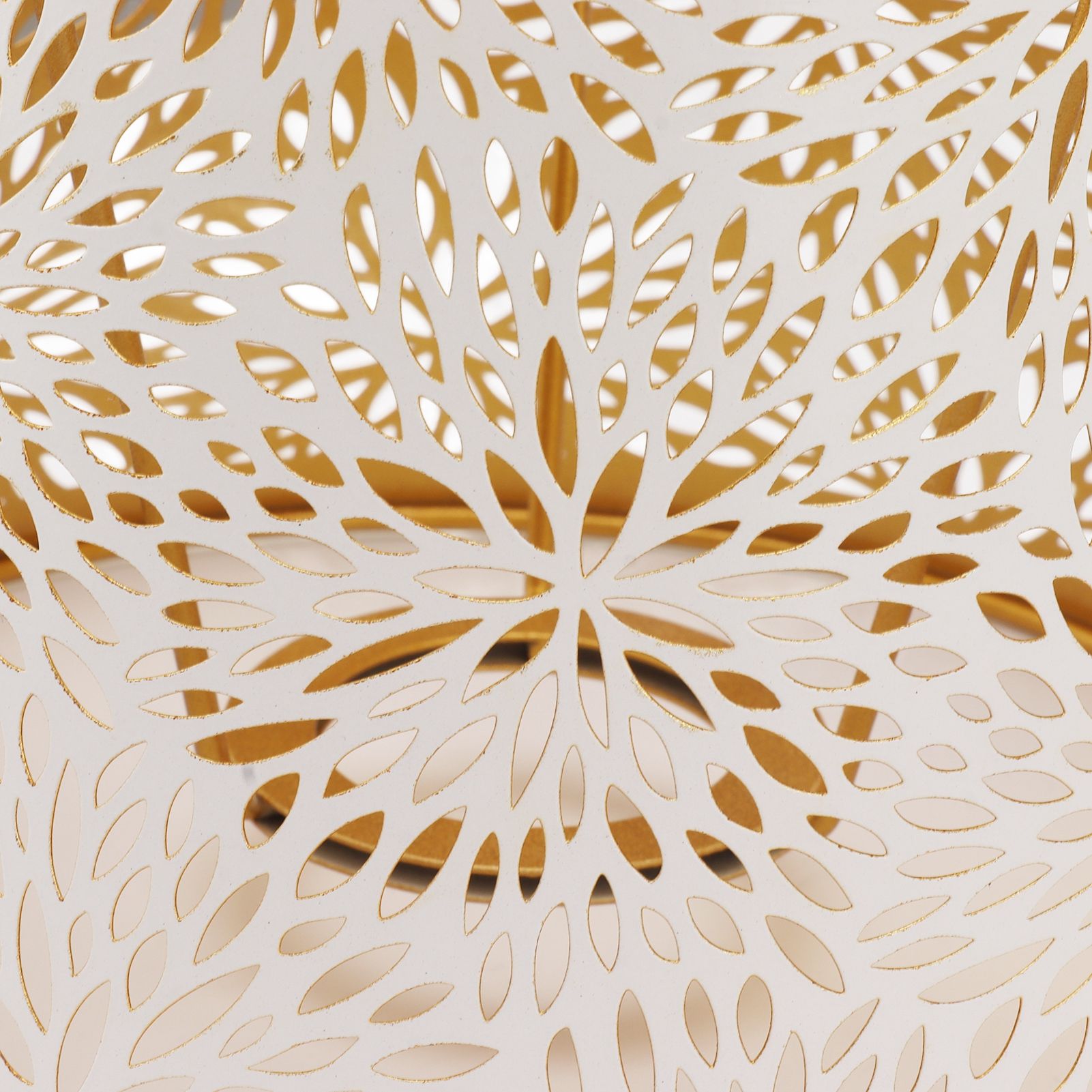 Lamp Shade E27 E26 White Carved Flower Pattern Iron Modern Design Easy view 14