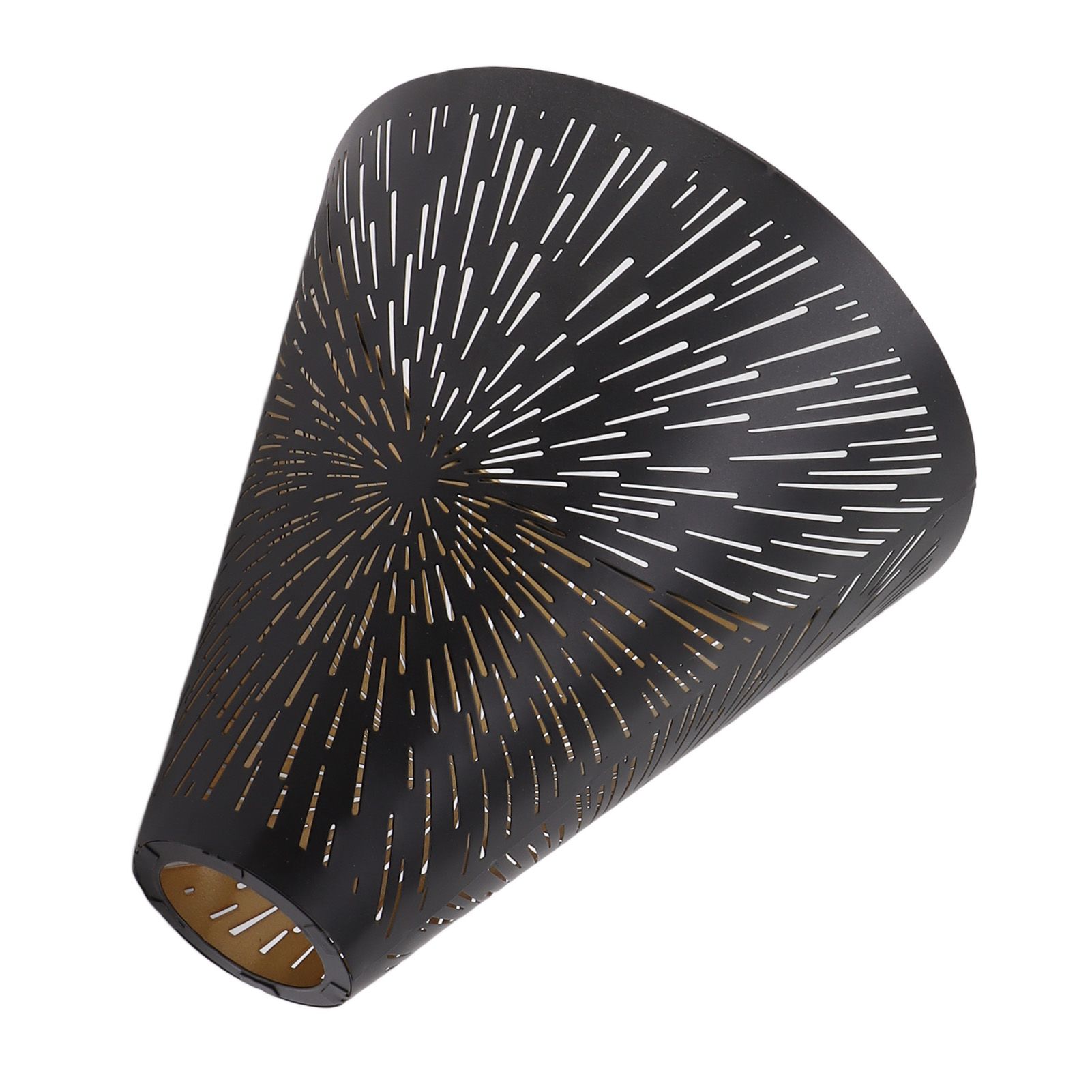 Table Lamp Shade Laser Engraved Metal Fireworks Shape Projection Lampshade for view 5