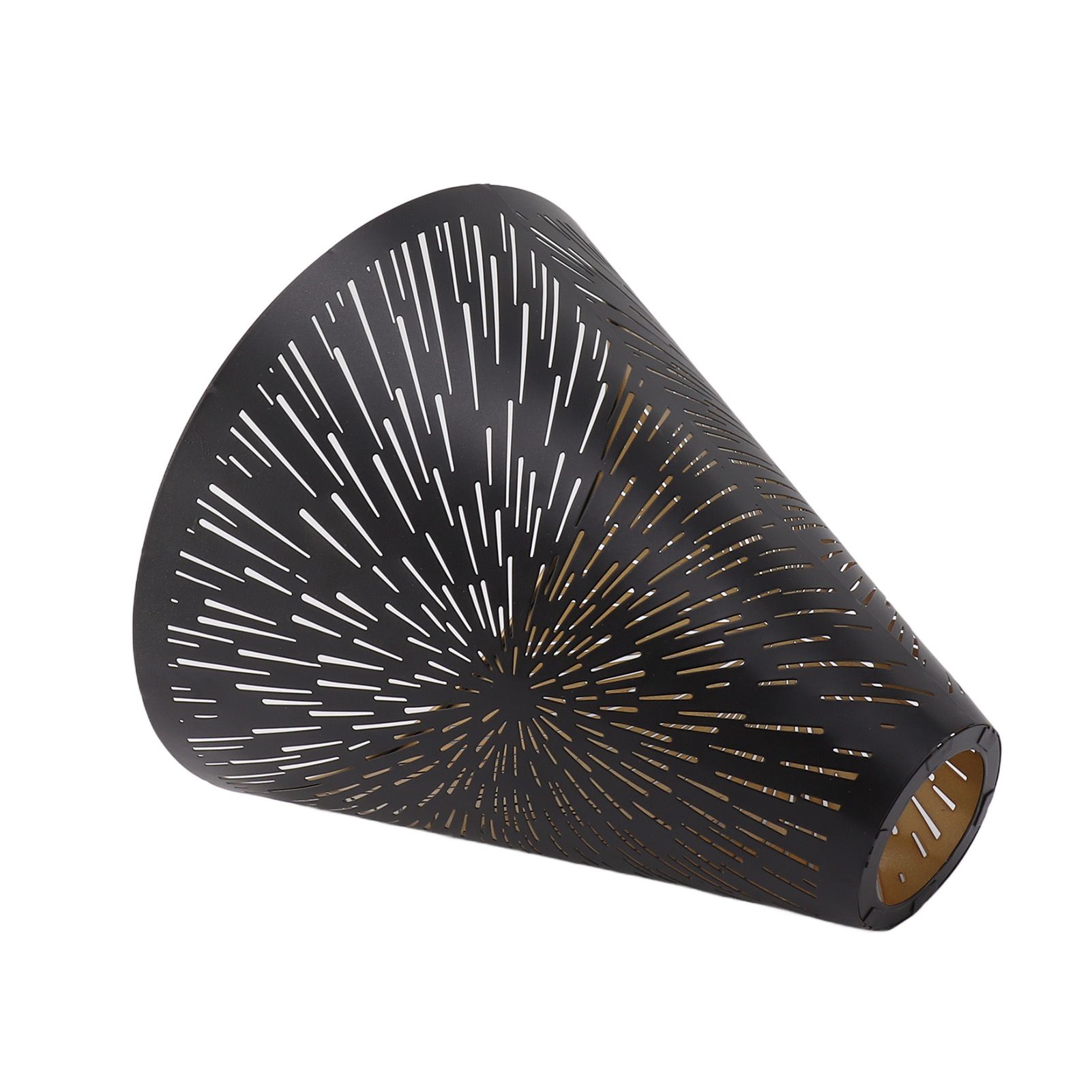 Table Lamp Shade Laser Engraved Metal Fireworks Shape Projection Lampshade for view 6