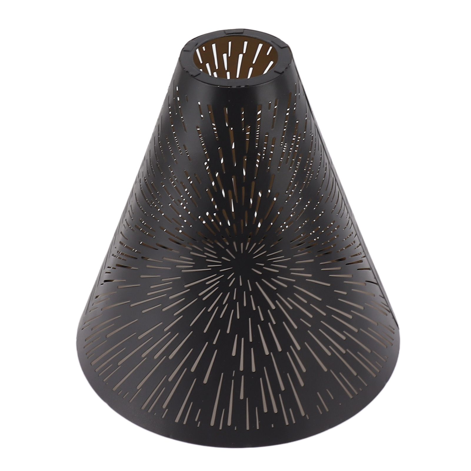 Table Lamp Shade Laser Engraved Metal Fireworks Shape Projection Lampshade for view 10