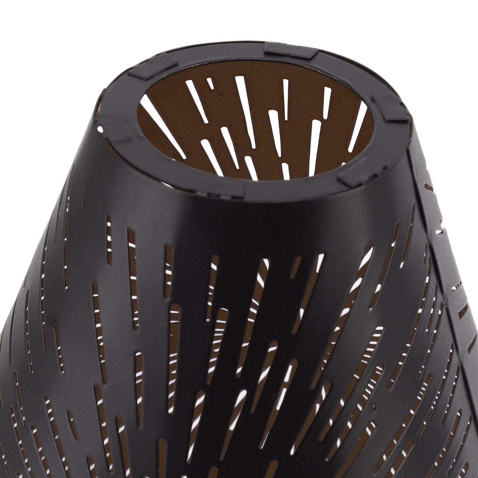 Table Lamp Shade Laser Engraved Metal Fireworks Shape Projection Lampshade for view 13