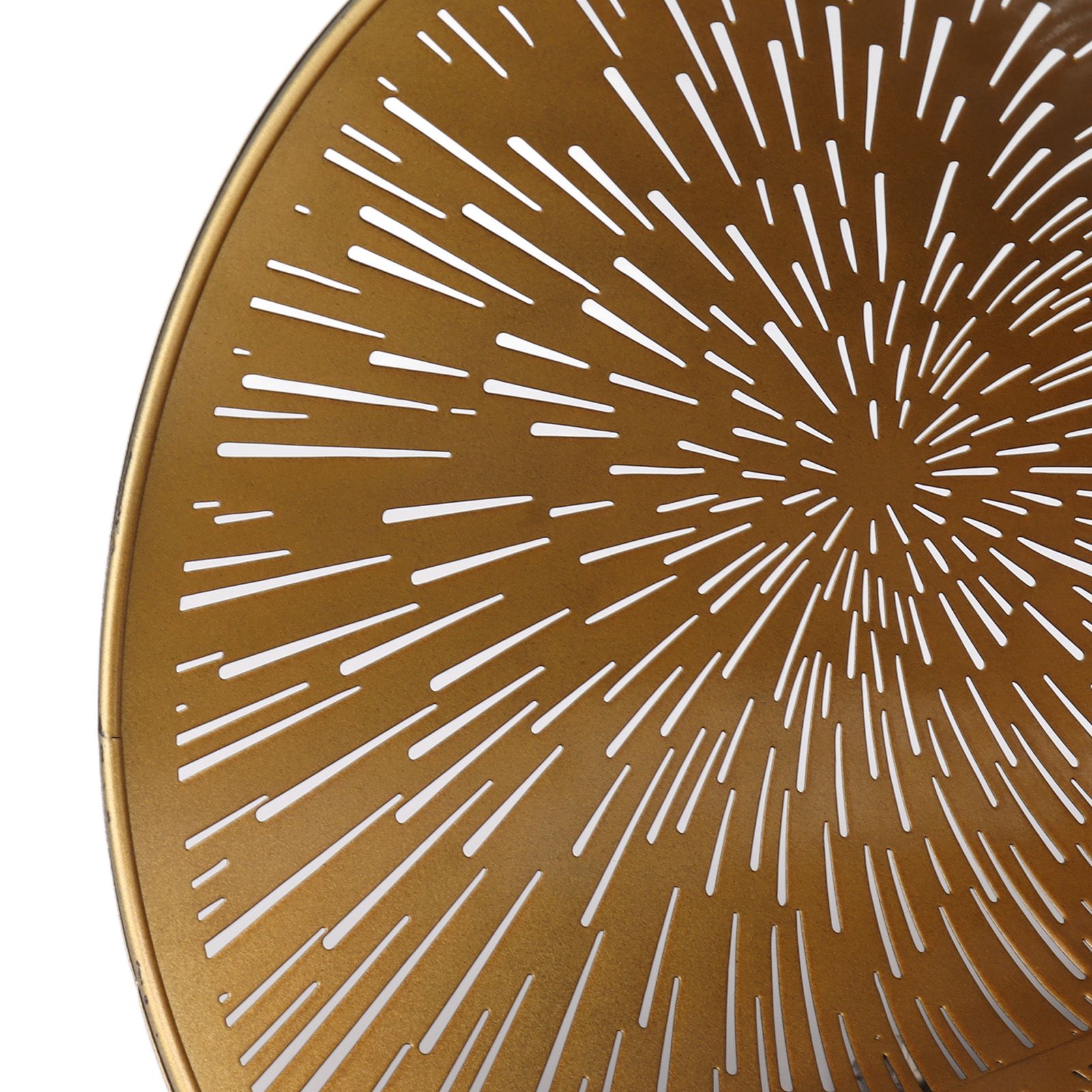 Table Lamp Shade Laser Engraved Metal Fireworks Shape Projection Lampshade for view 14