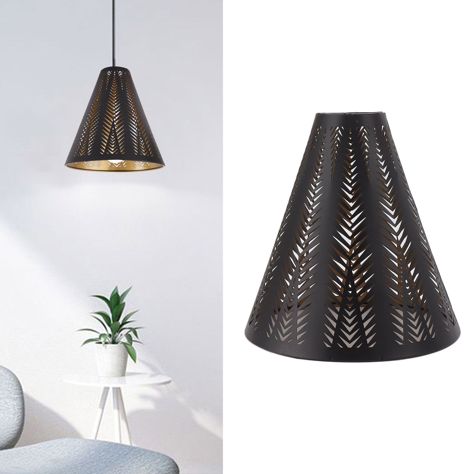 Metal Lamp Shade Iron Lampshade E26 E27 Lamp Shade Bedroom Bedside Decoration view 11