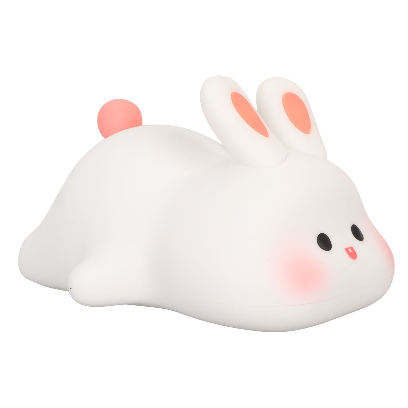 Kawaii Bunny Night Light Soft Silicone Night Light Portable USB Rechargeable view 3