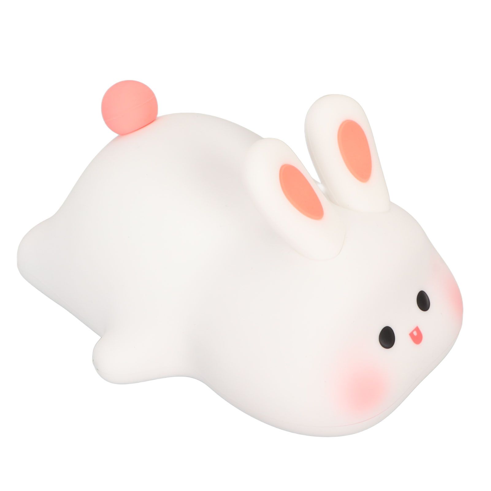 Kawaii Bunny Night Light Soft Silicone Night Light Portable USB Rechargeable view 4