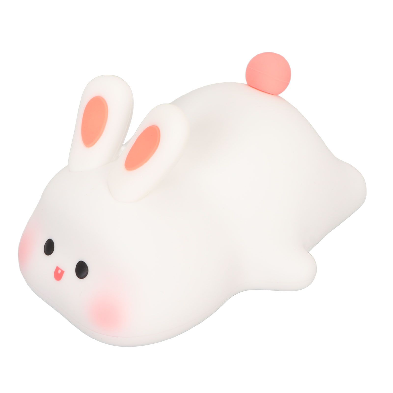 Kawaii Bunny Night Light Soft Silicone Night Light Portable USB Rechargeable view 14