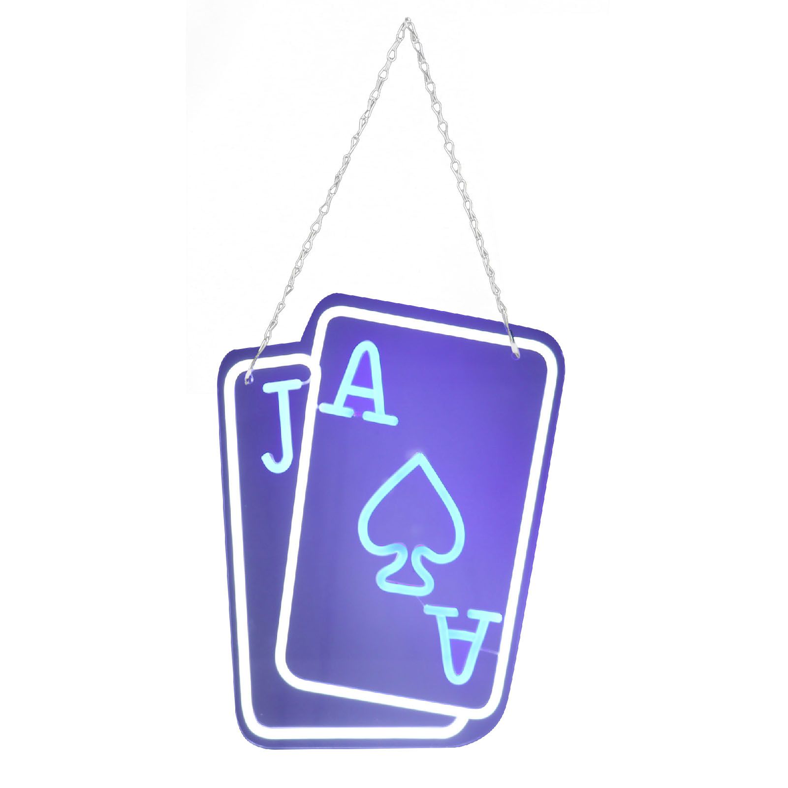 Poker LED Neon Signs Playing Cards Neon Signs for Wall Decor Bedroom Casino