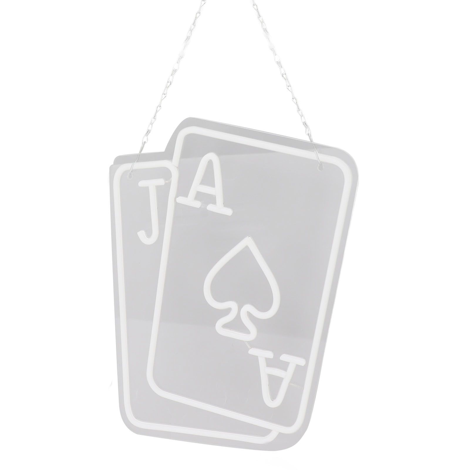 Poker LED Neon Signs Playing Cards Neon Signs for Wall Decor Bedroom Casino view 2