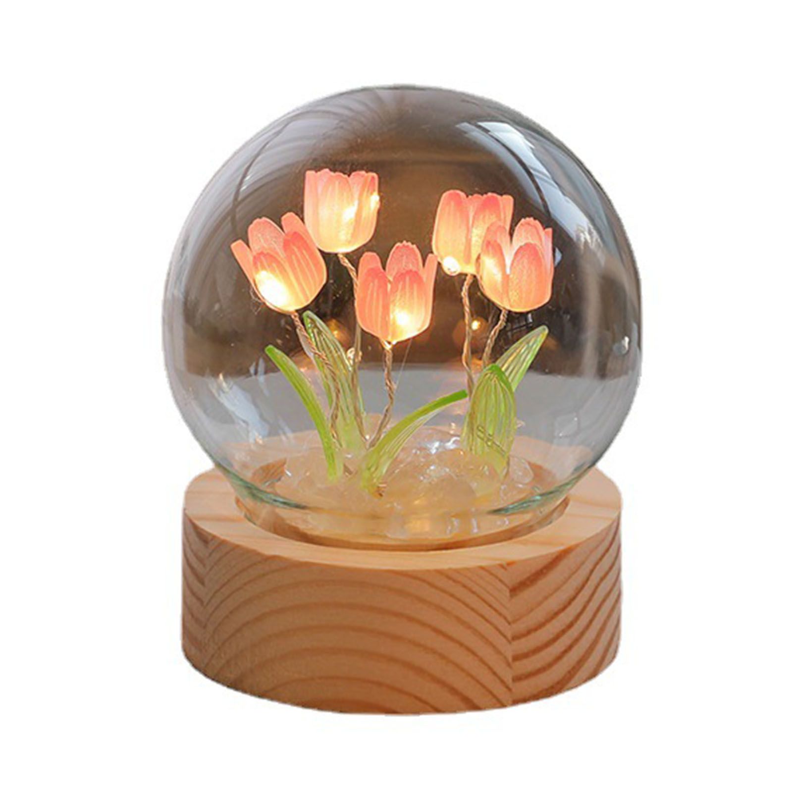 Flower Night Light Tulip Night Lamp Home Decoration Night Light Bedside Light