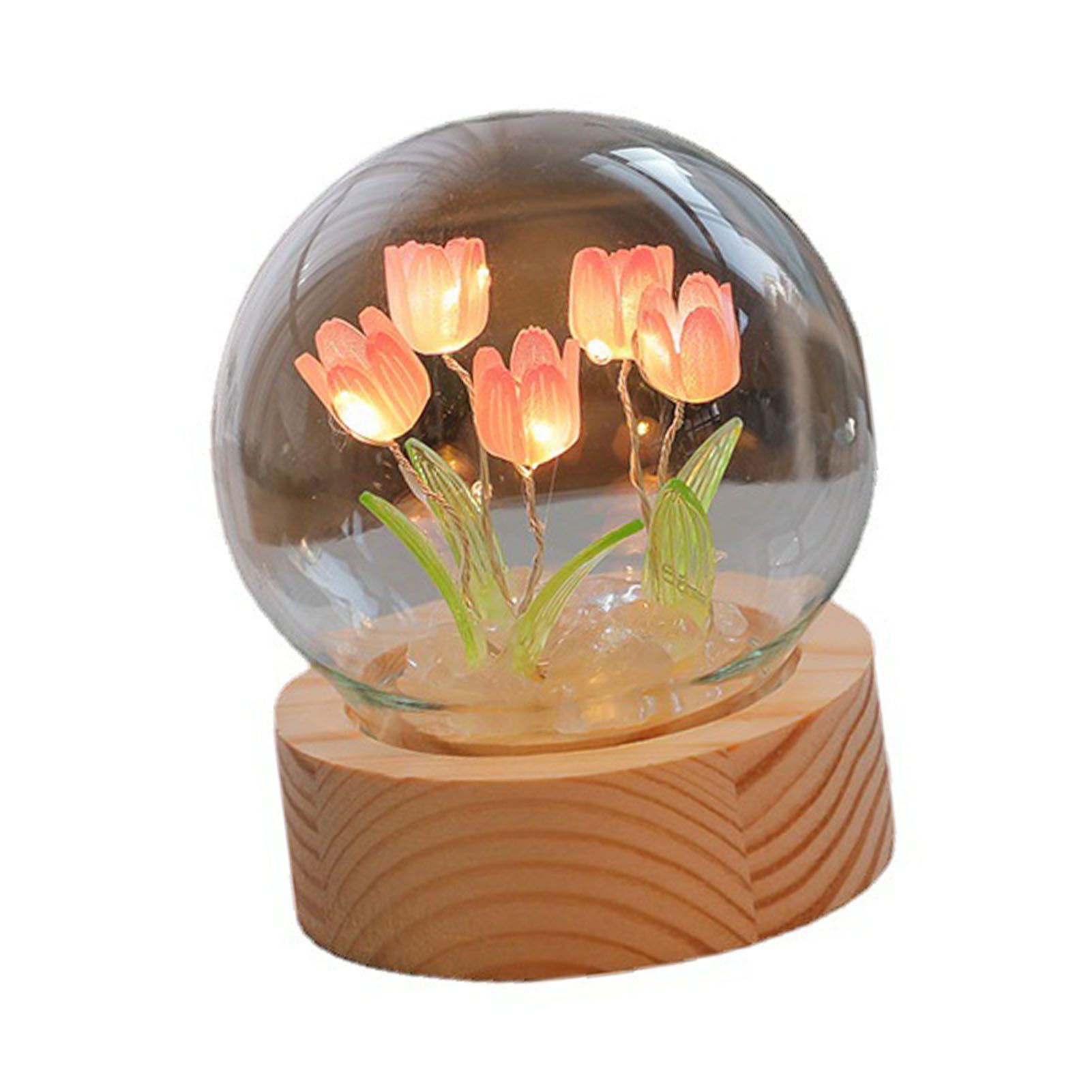 Flower Night Light Tulip Night Lamp Home Decoration Night Light Bedside Light view 2