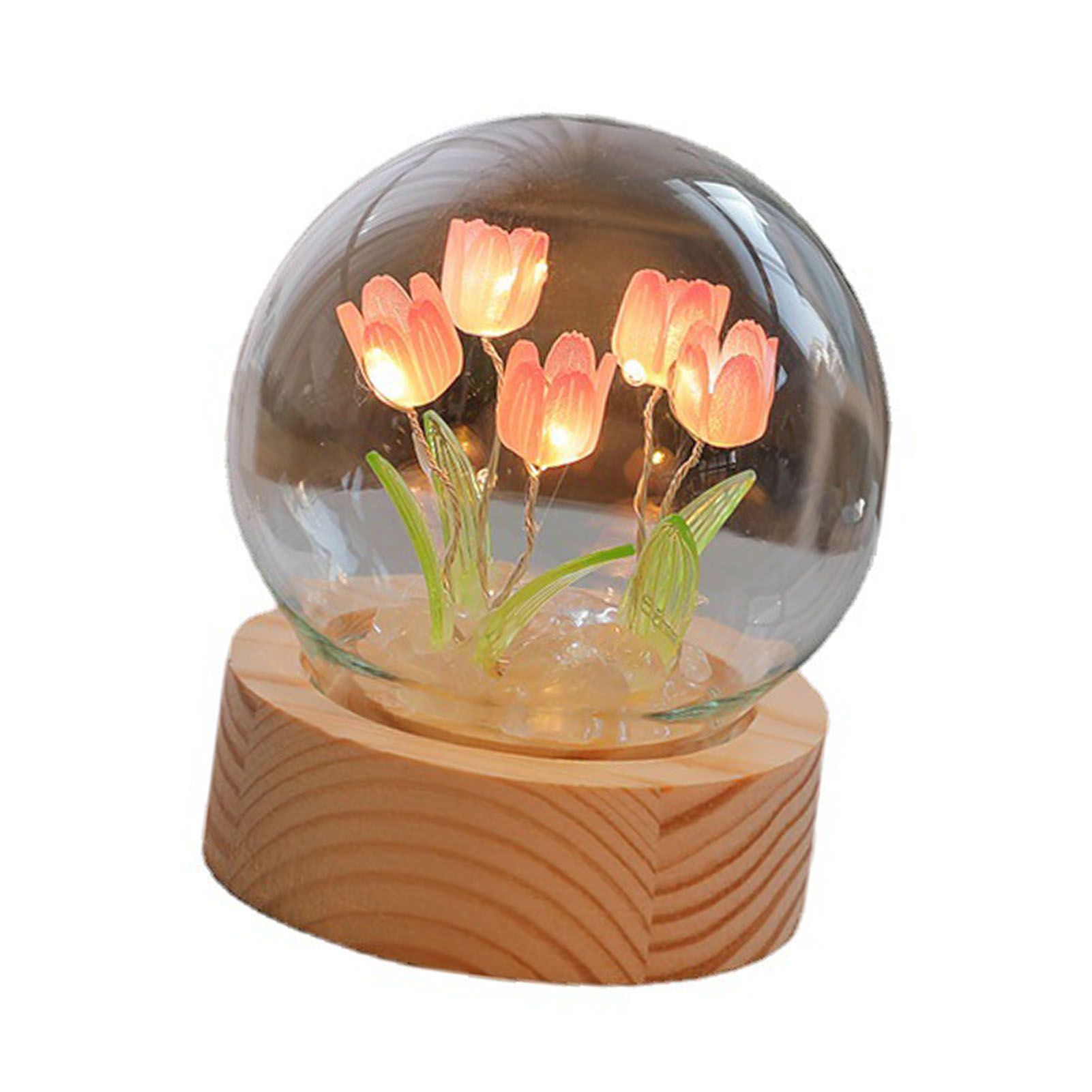 Flower Night Light Tulip Night Lamp Home Decoration Night Light Bedside Light view 3