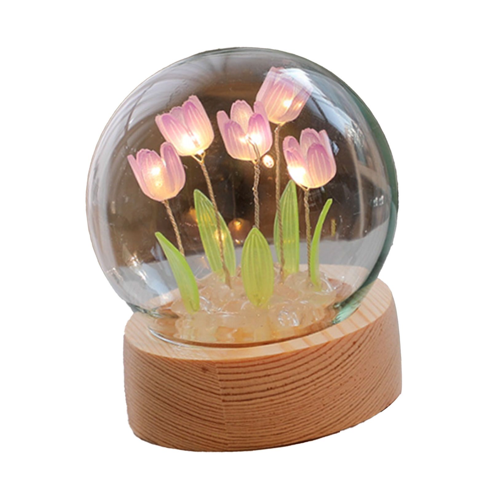Flower Night Light Tulip Night Lamp Home Decoration Night Light Bedside Light view 2