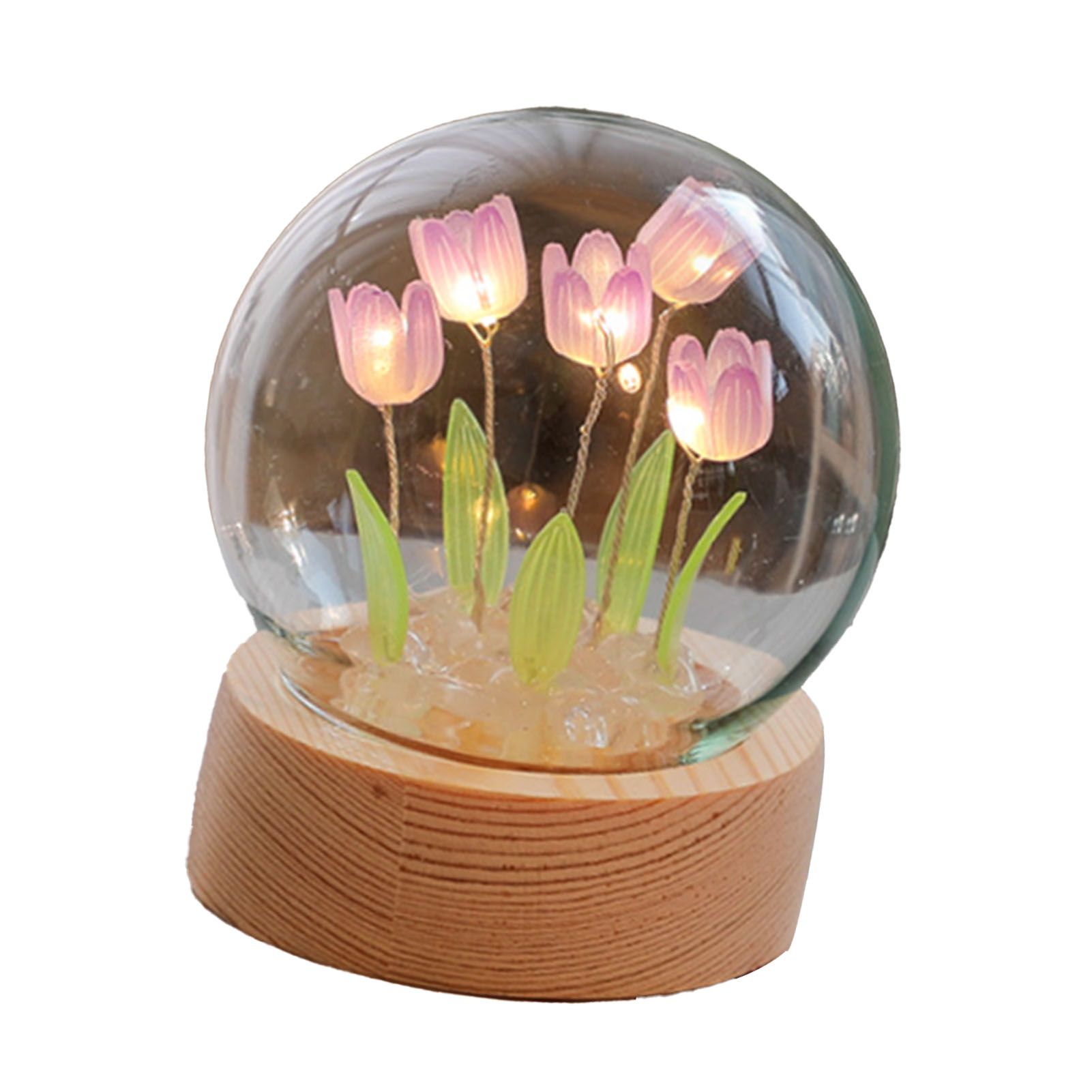 Flower Night Light Tulip Night Lamp Home Decoration Night Light Bedside Light view 3