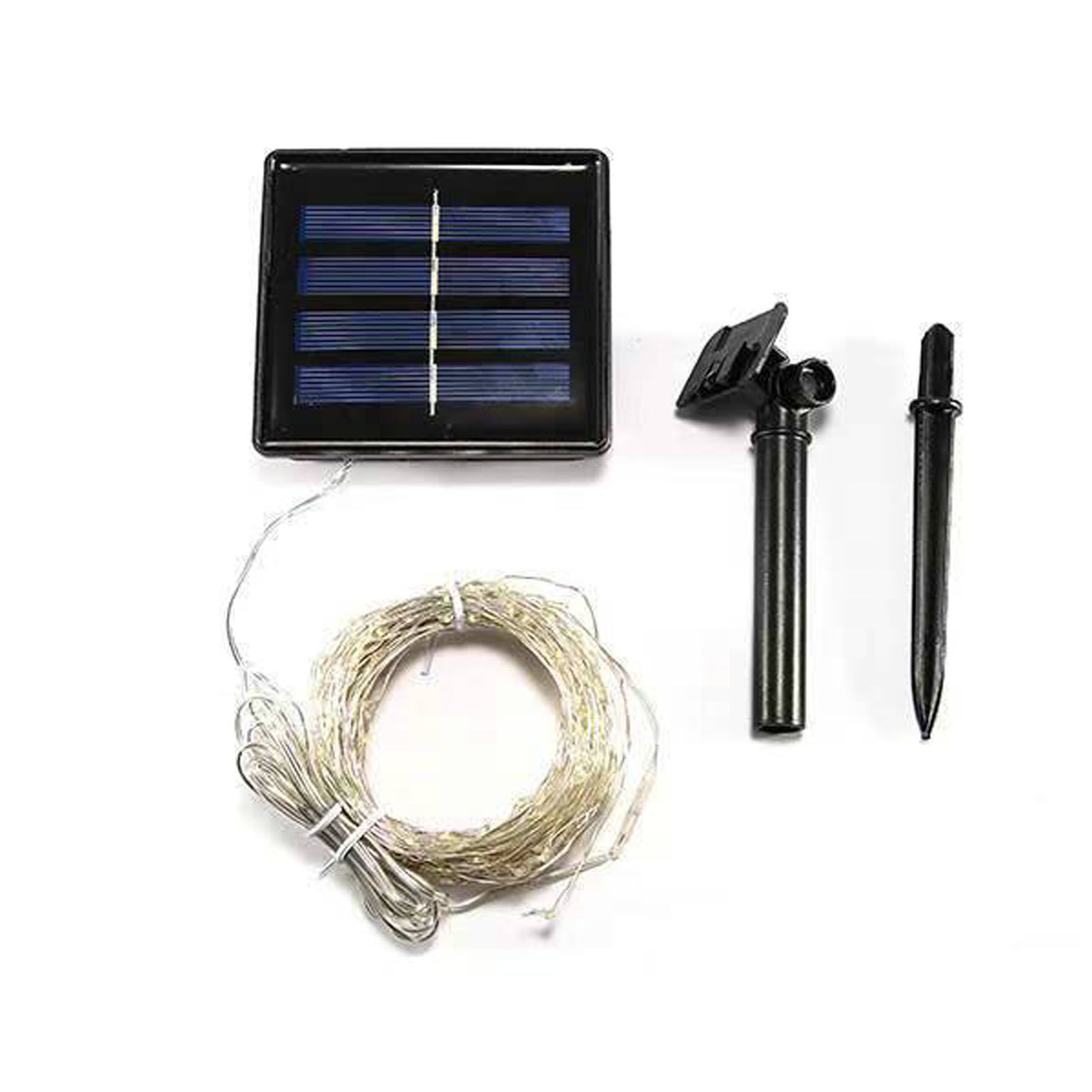 LED Solar Fairy Lights High Brightness Durable Copper Wire 50 LED Outdoor view 2