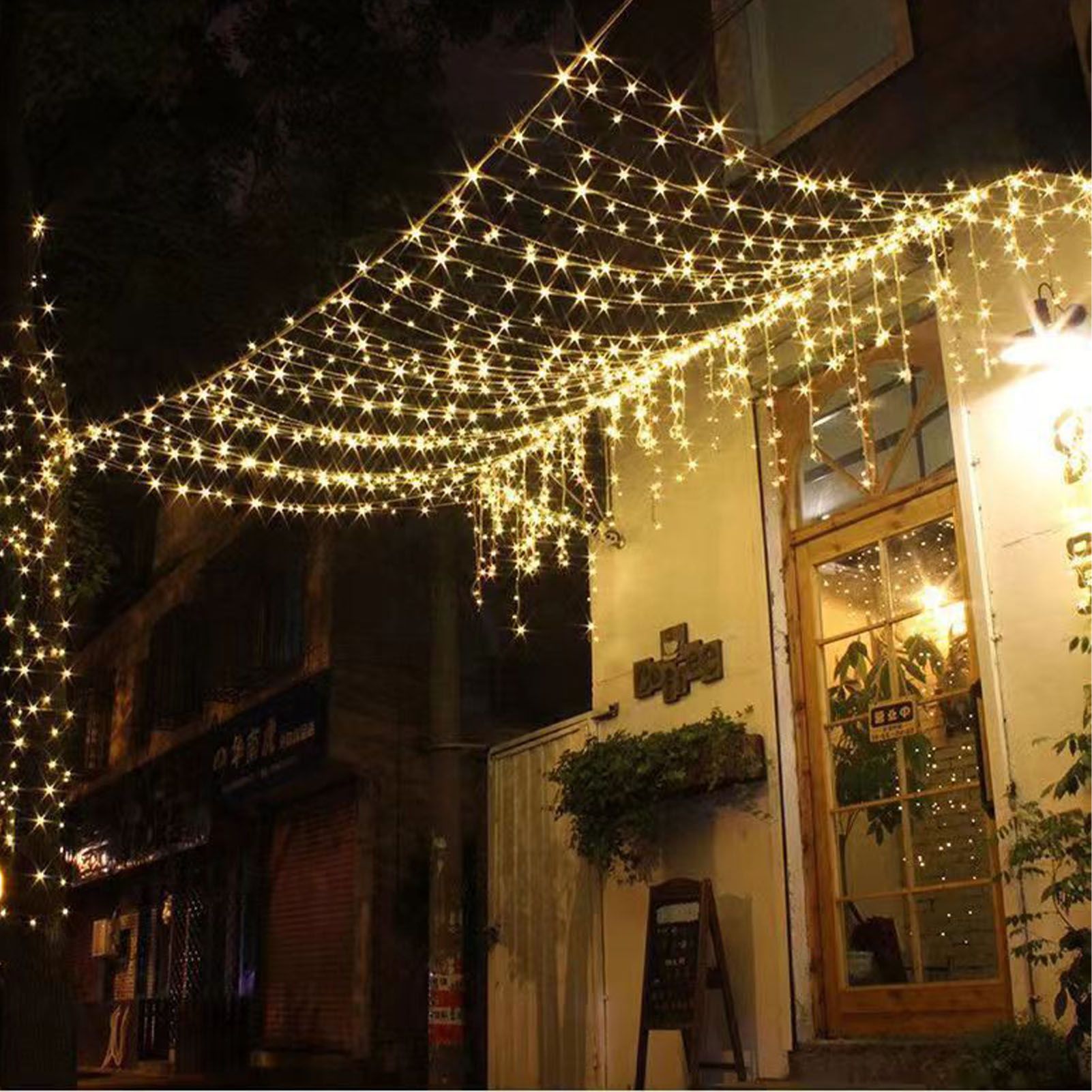 LED Solar Fairy Lights High Brightness Durable Copper Wire 50 LED Outdoor view 5