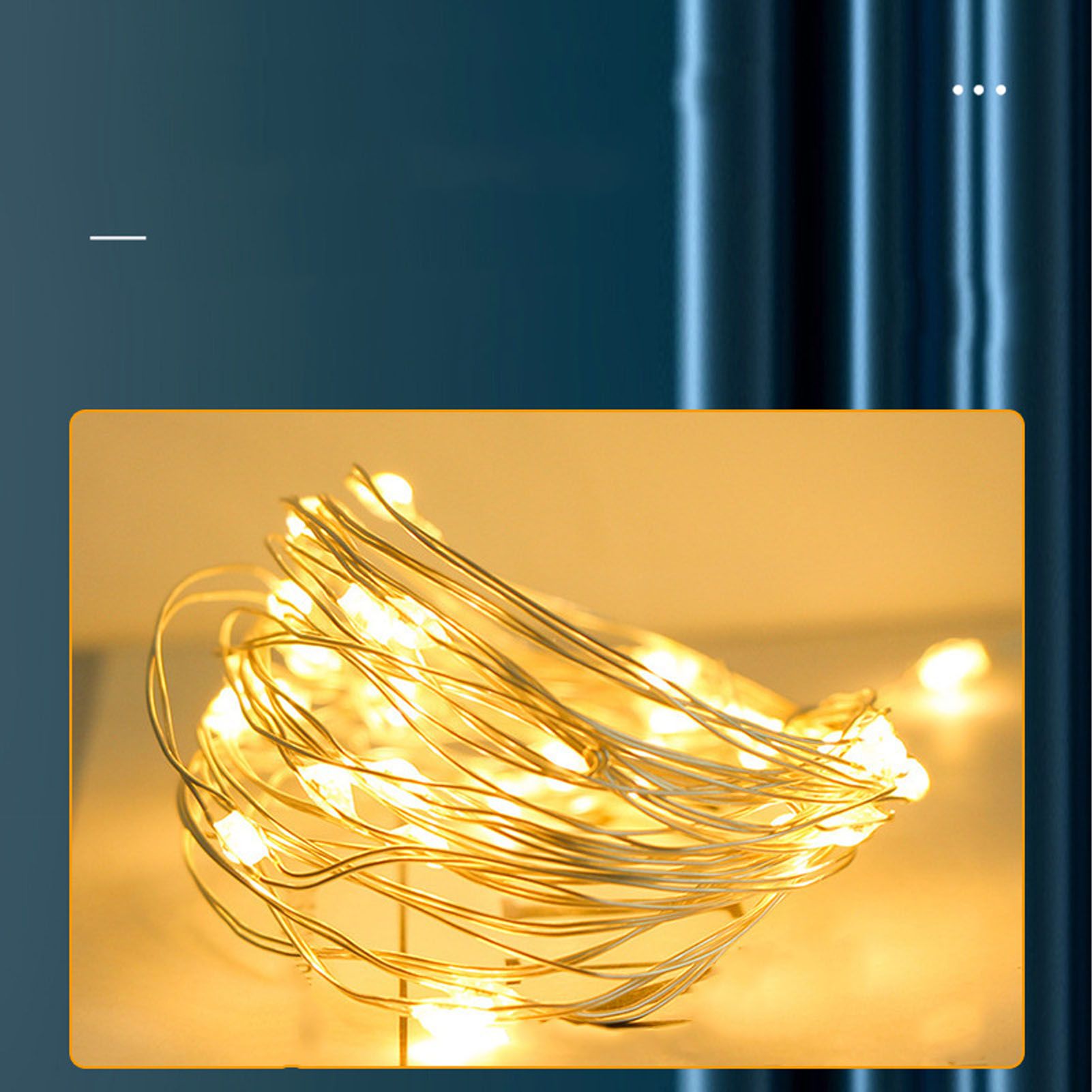 LED Solar Fairy Lights High Brightness Durable Copper Wire 50 LED Outdoor view 11