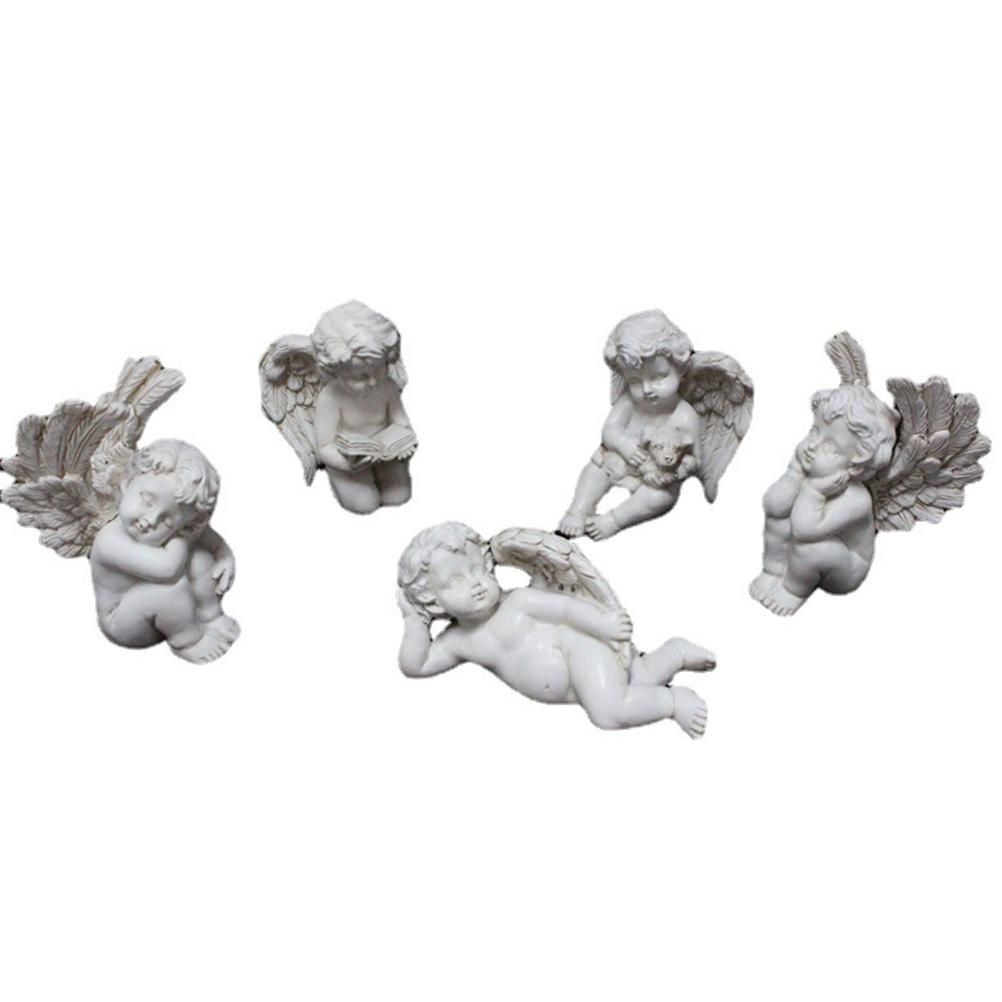 Angel Stakes Figurine Miniature Resin Sculpture Garden Statue for Potted view 3