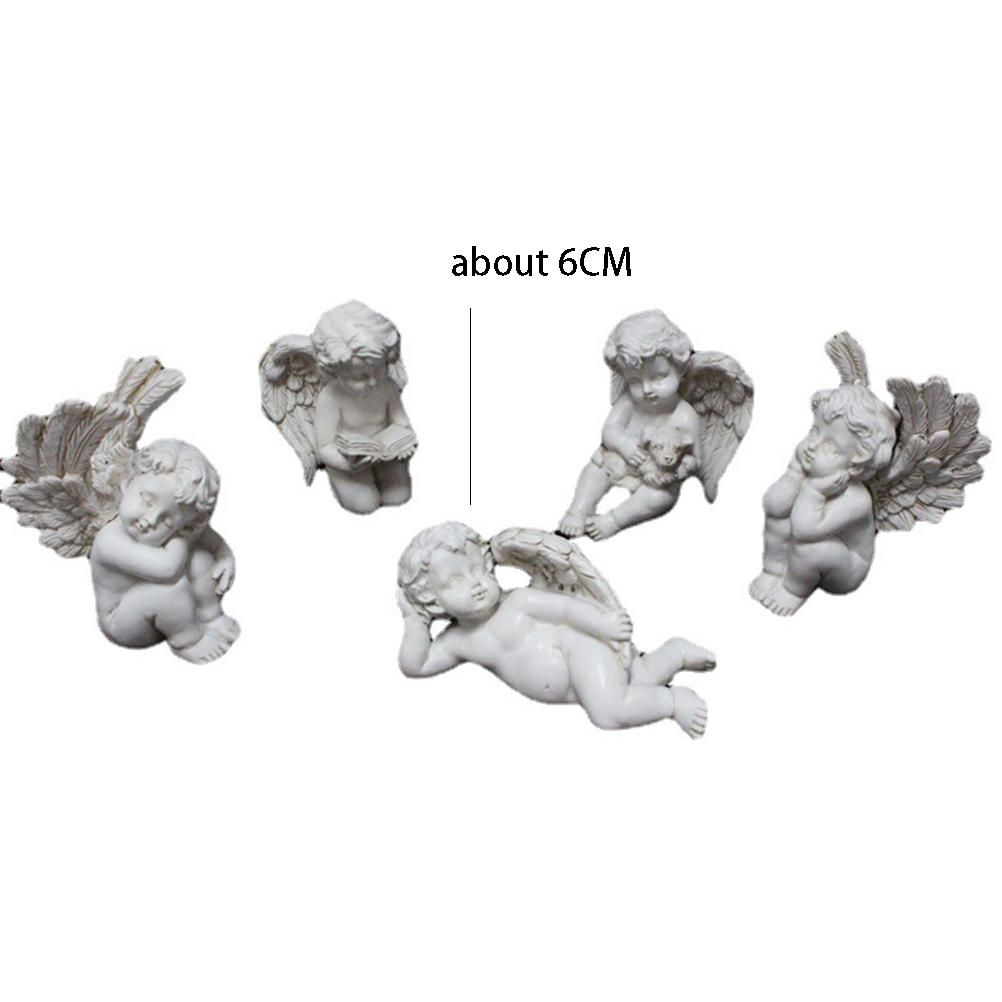 Angel Stakes Figurine Miniature Resin Sculpture Garden Statue for Potted view 9
