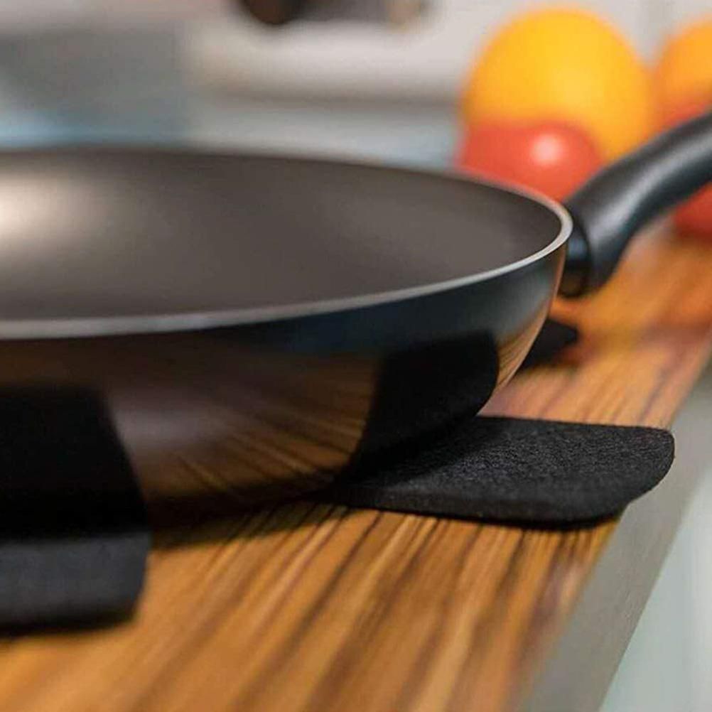 6Pcs Pan Protection Mat Stackable Insulation Pads Pot Trivet Pot Cookware view 4