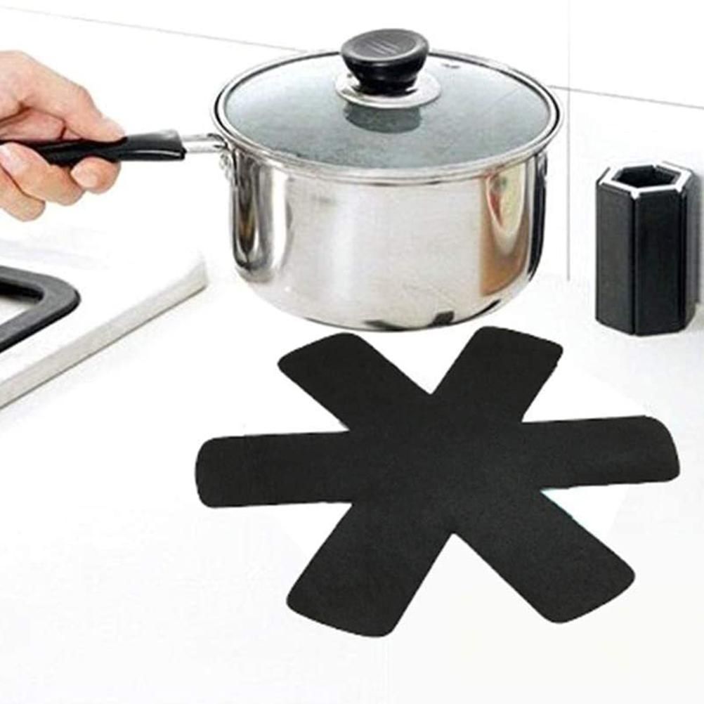 6Pcs Pan Protection Mat Stackable Insulation Pads Pot Trivet Pot Cookware view 7