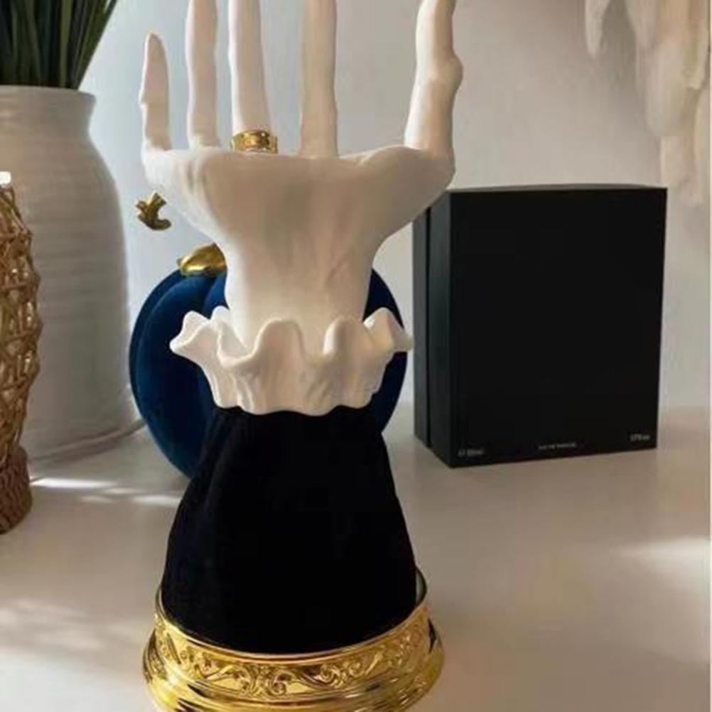Halloween Candle Holder Witch Hand Shaped Resin Candlestick Desktop Ornaments view 4
