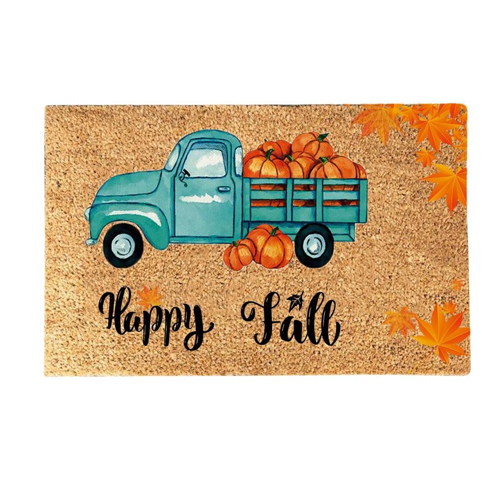 Funny Thanksgiving Doormat Anti Slip Door Mat Autumn Entryway Rug for Front