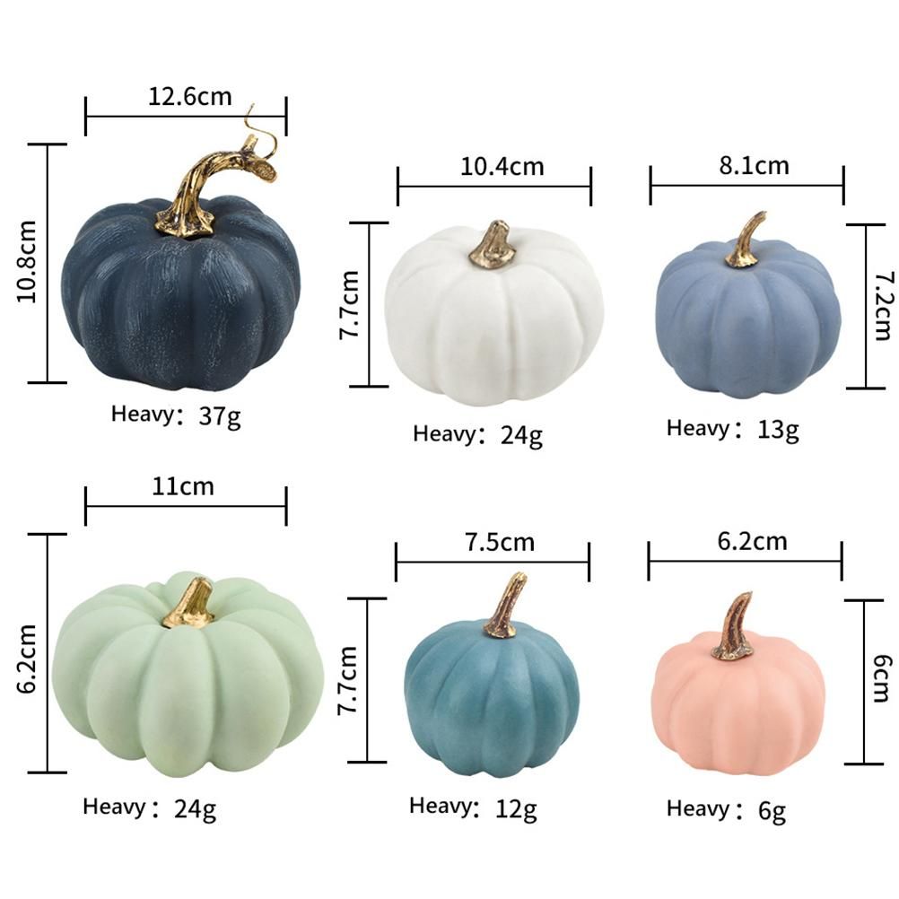 16Pcs Artificial Autumn Pumpkins Fake Foam Pumpkins for Halloween Thanksgiving view 3