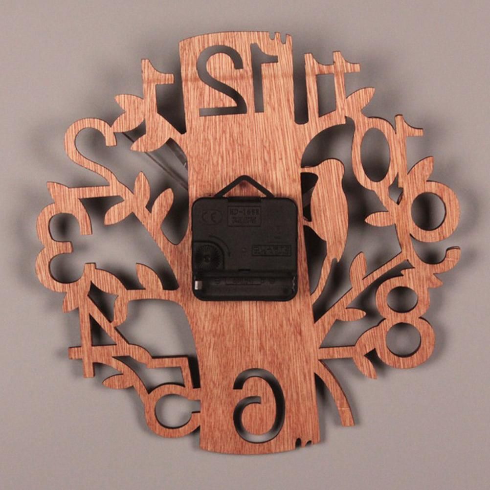 Wall Clock Tree Shape Silent Non Ticking Clock for Office Living Room Bedroom view 6