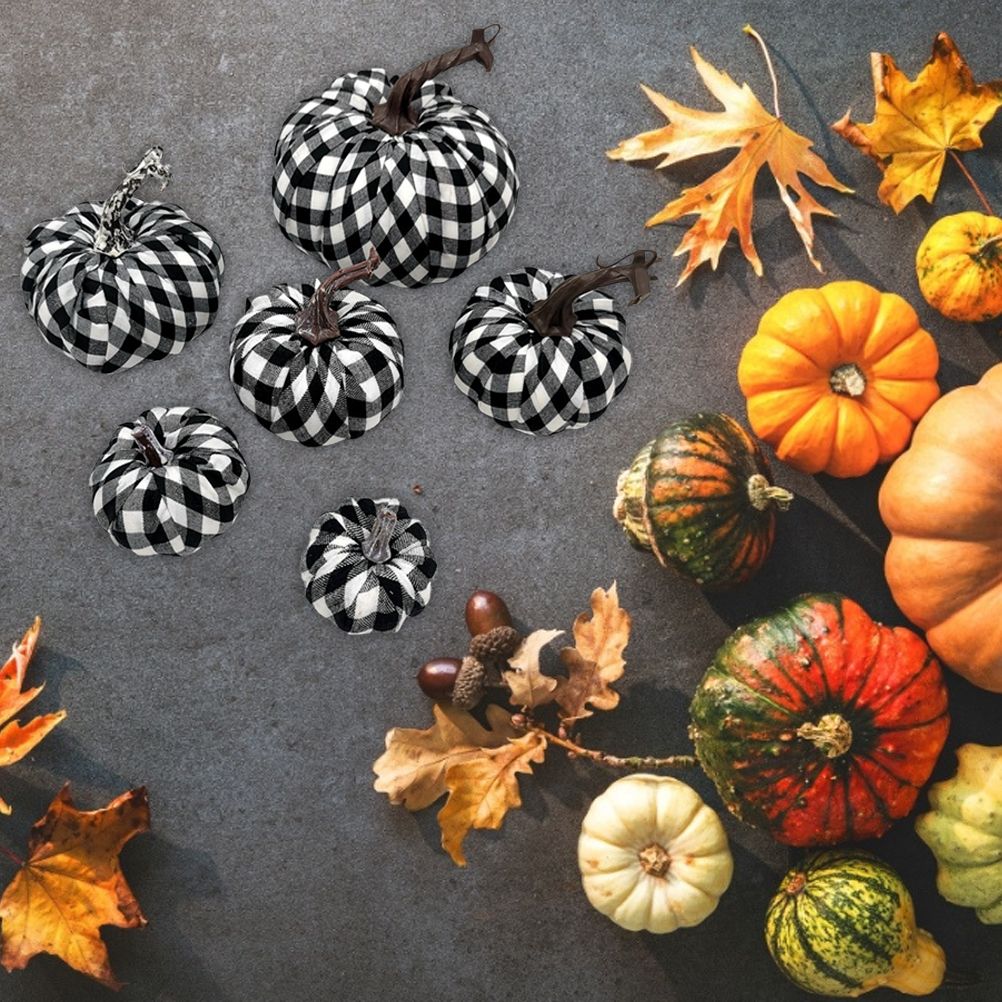 Artificial Pumpkins Harvest Fake Pumpkin Models for Fall Thanksgiving view 9