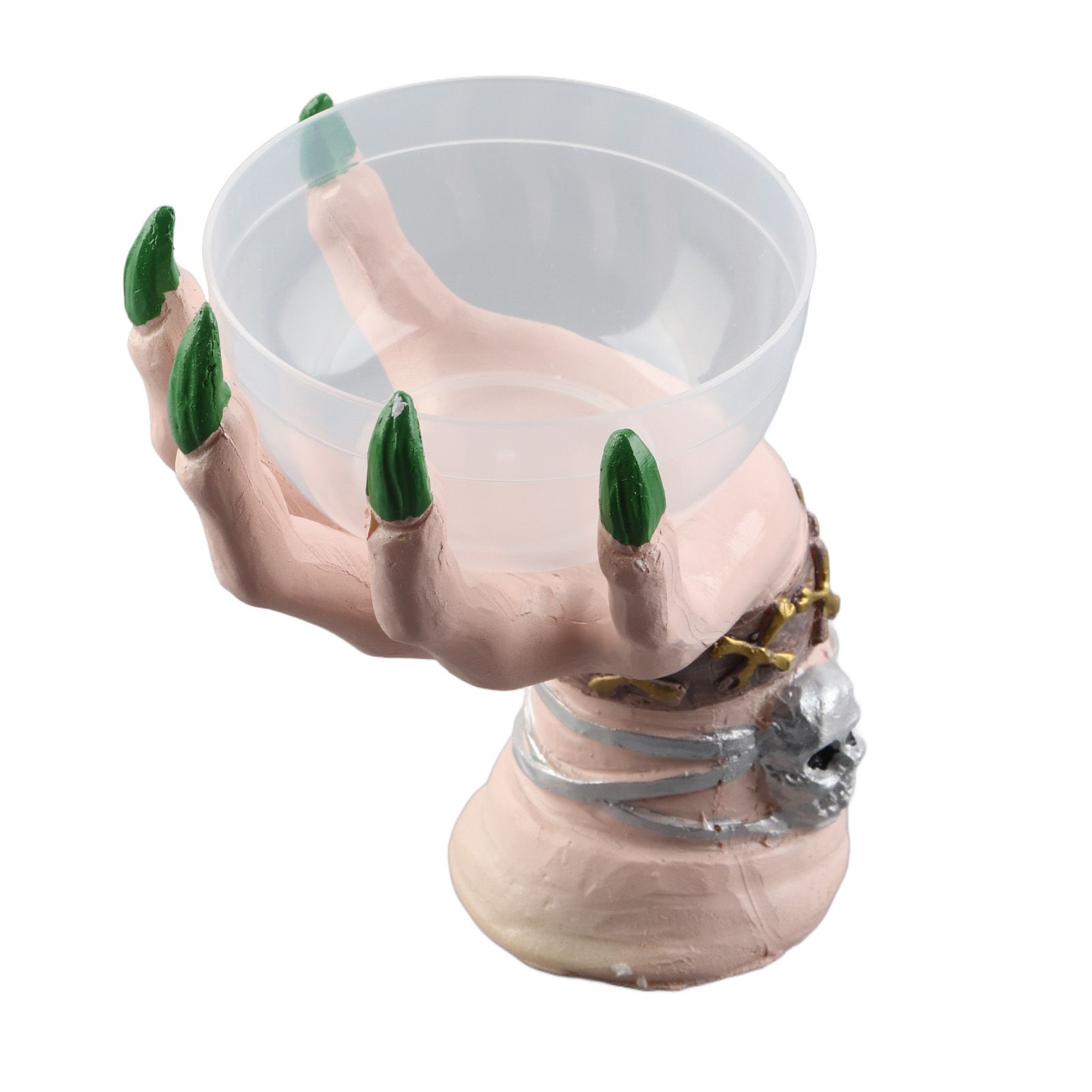 Halloween Witch Hands Snack Bowl Stand Snack Basket Resin Desktop Ornament for view 4