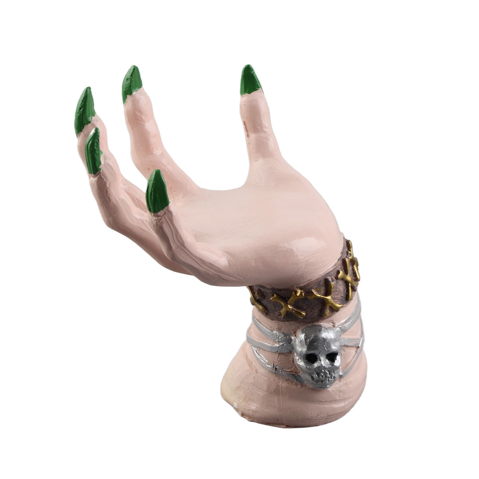 Halloween Witch Hands Snack Bowl Stand Snack Basket Resin Desktop Ornament for view 7
