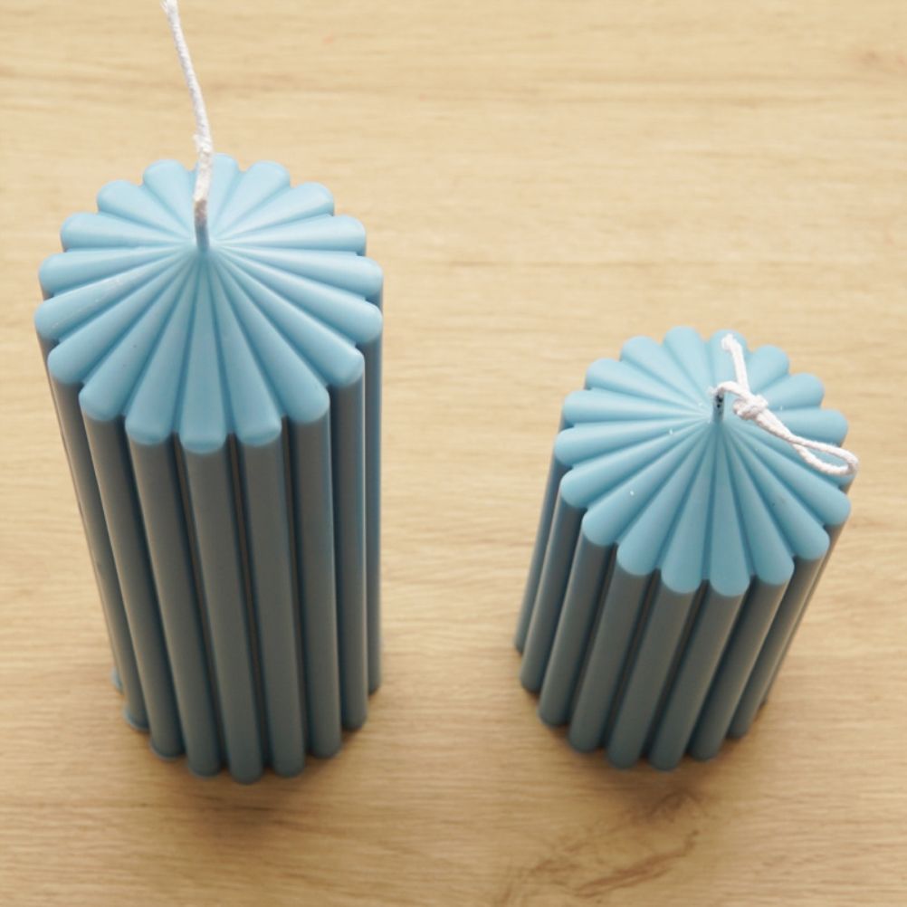 Coarse Rack Tip Scented Candle Mold Geometric Shape Plastic Candle Making view 5