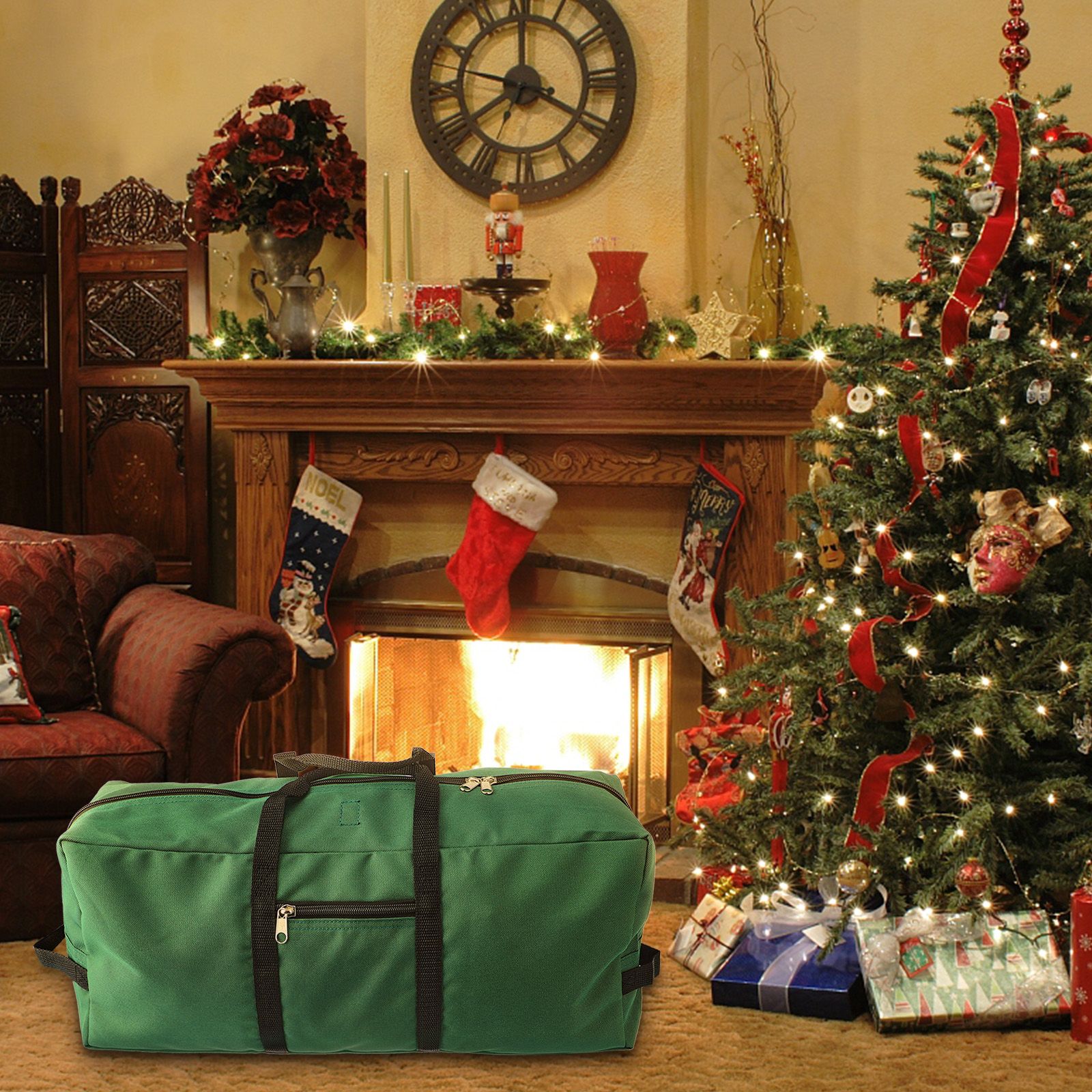Christmas Tree Storage Bag 600D Oxford Cloth with Handle for 7in Tall view 9