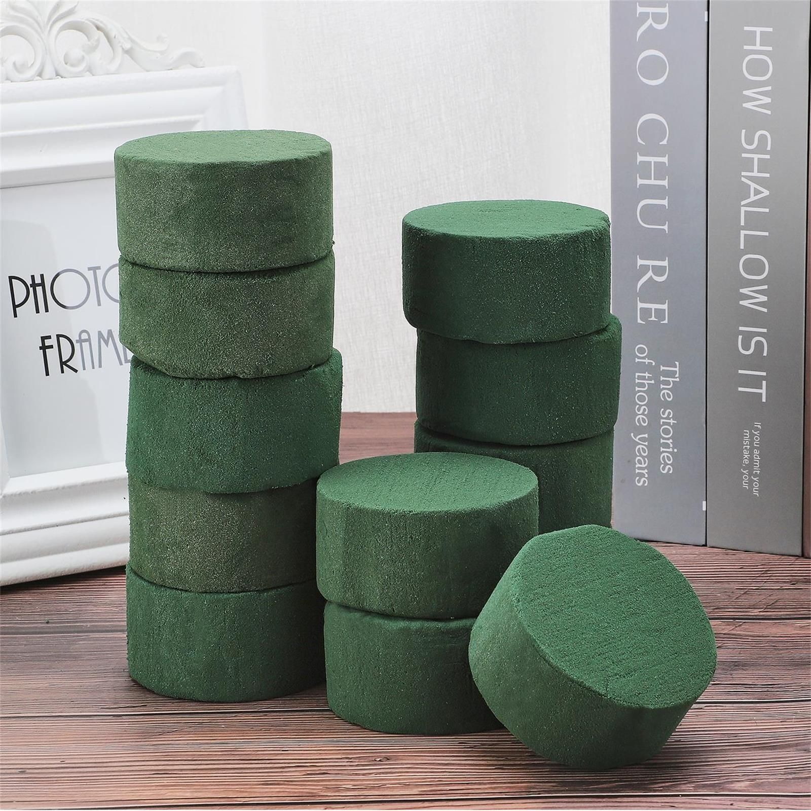 12pcs Floral Foam Round Dried Flower Foam Blocks Handmade Flower Arrangement view 4