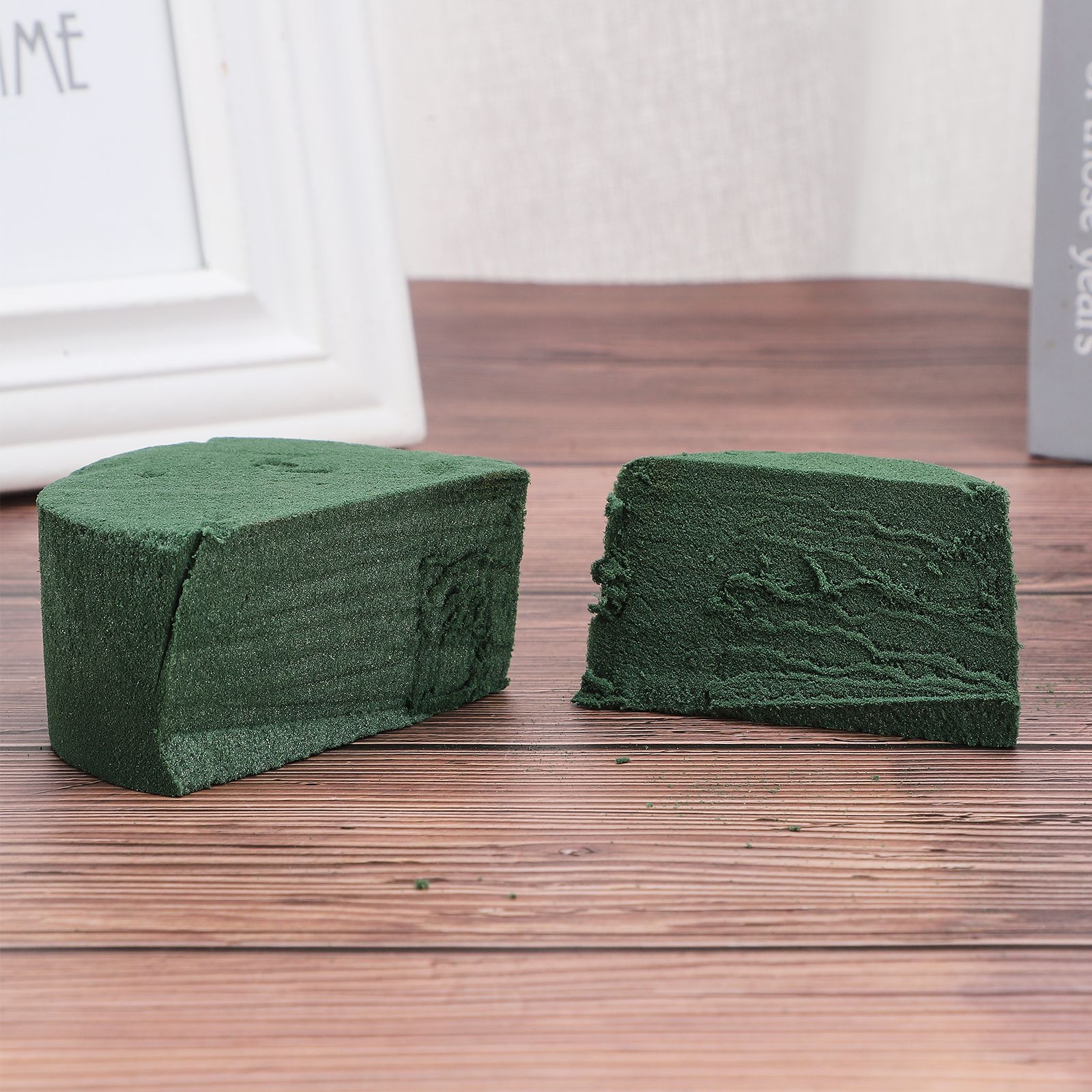 12pcs Floral Foam Round Dried Flower Foam Blocks Handmade Flower Arrangement view 5