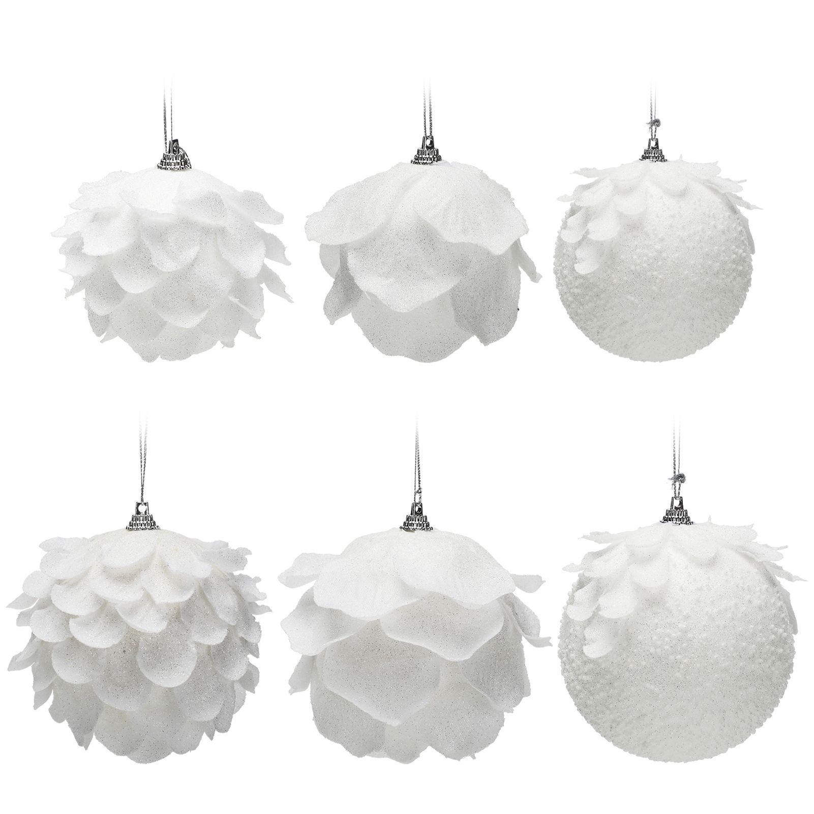 Foam Ball Snow White Christmas Ball Pendant Christmas Tree Decoration Pendant view 4