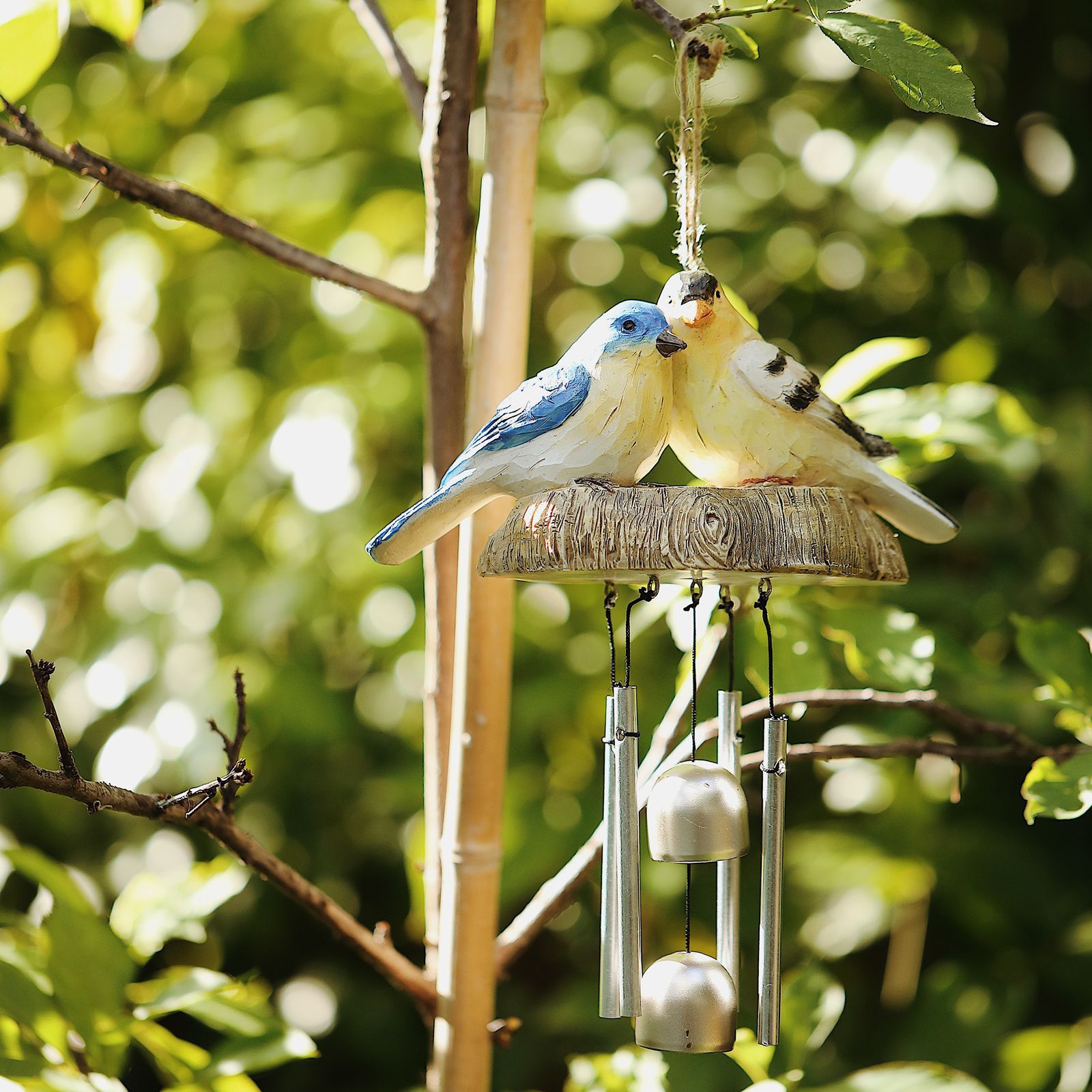 Rustic Bird Wind Chimes Outdoor Hanging Wind Chime Home Patio Decoration view 6