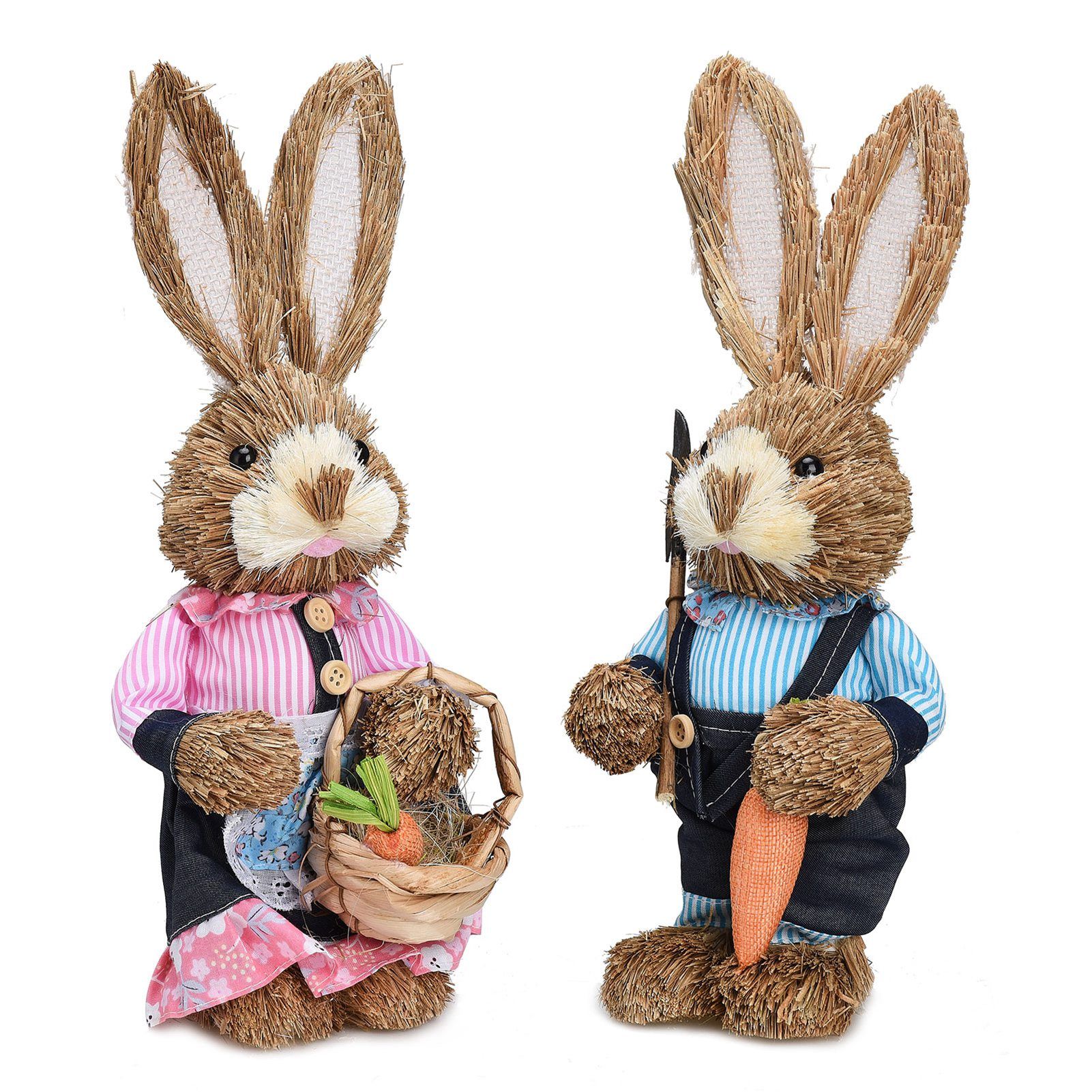 Rustic Easter Home Decor - Bunny Figurine Party Supplies view 2
