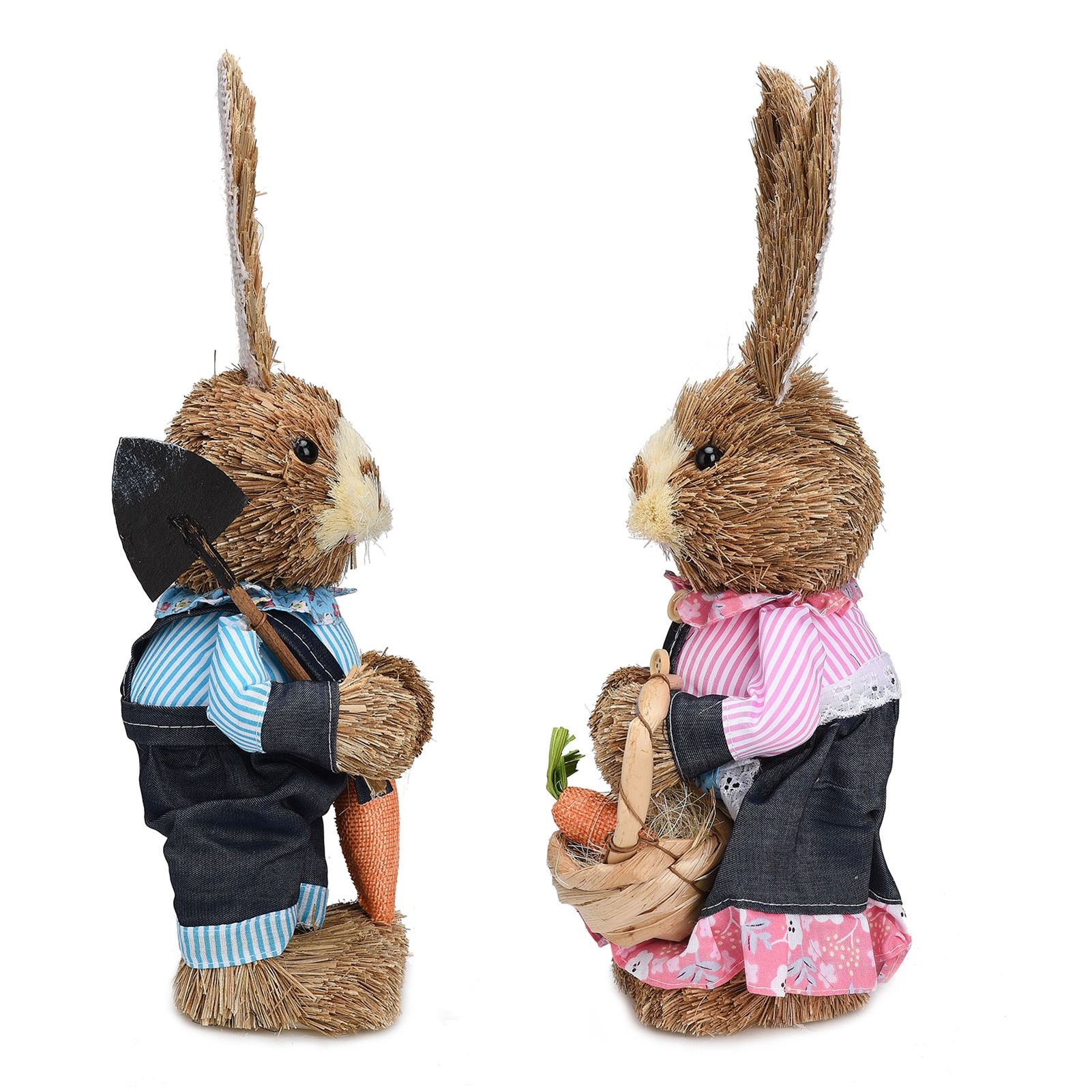 Rustic Easter Home Decor - Bunny Figurine Party Supplies view 8