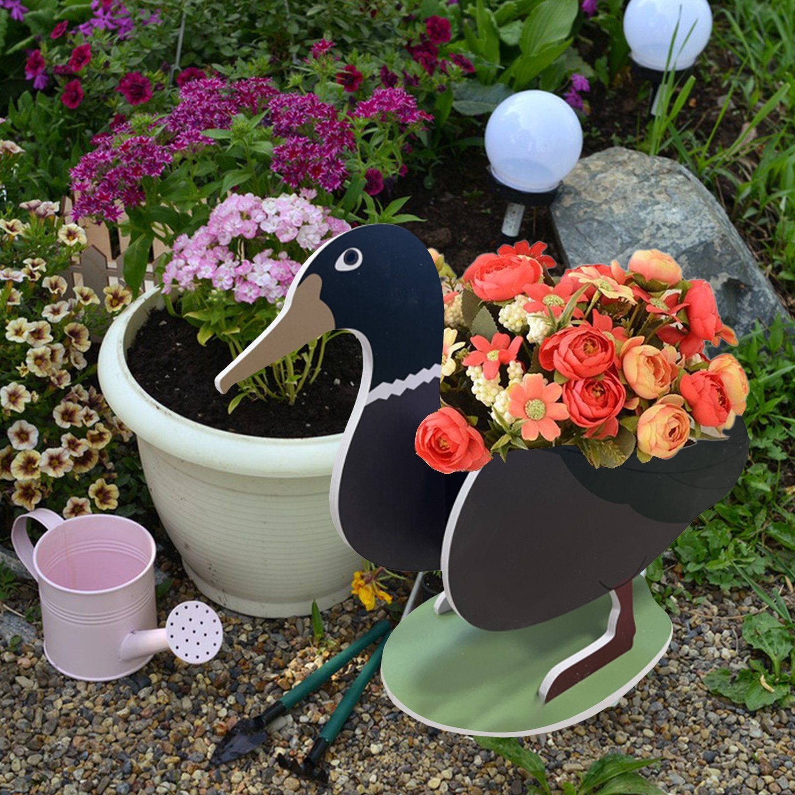 DIY Animal Flower Pot Cartoon Desktop Succulent Planter Garden Ornament Crafts view 6