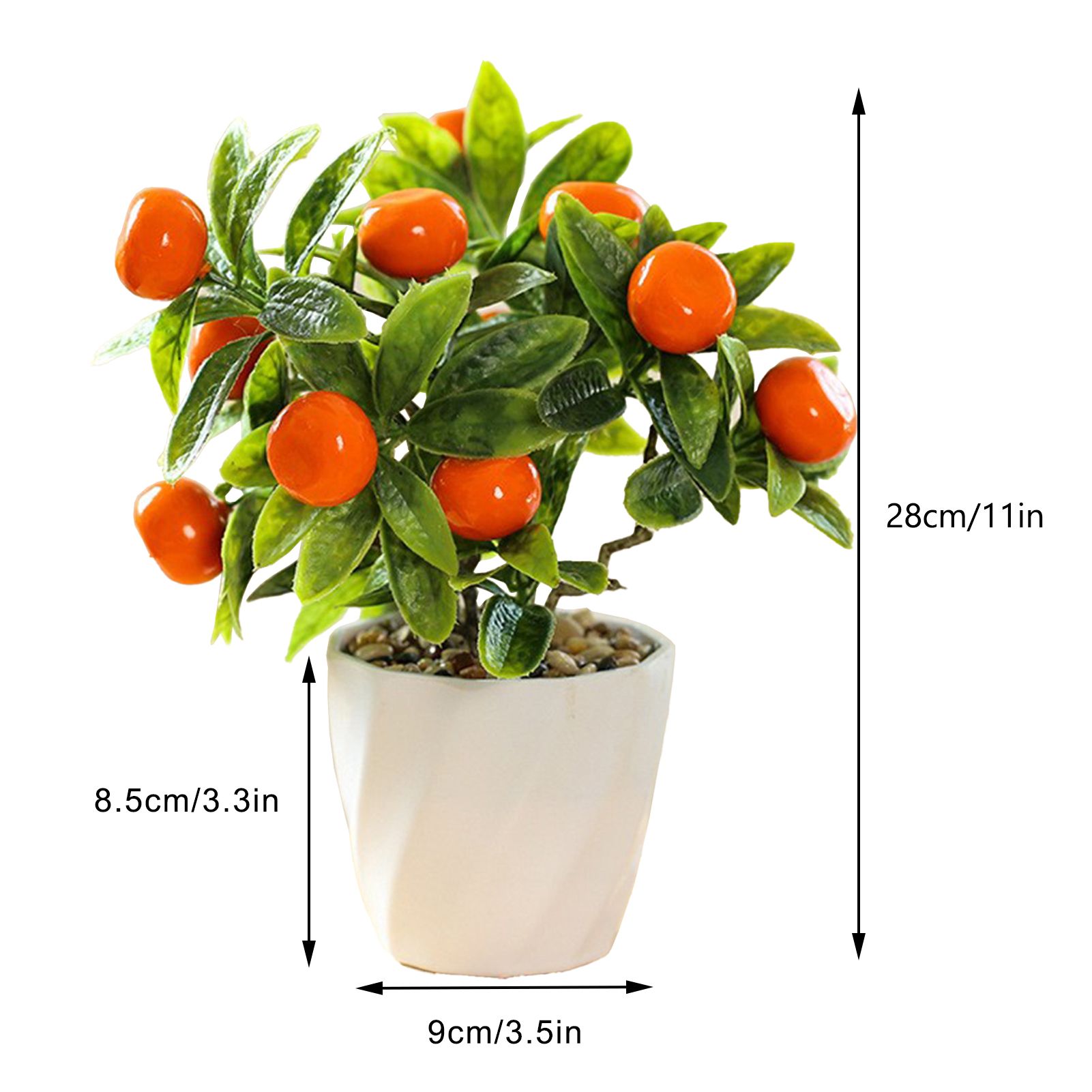 Artificial Fruit Tree Potted Small Potted Simulation Planting Pot Ornament view 2