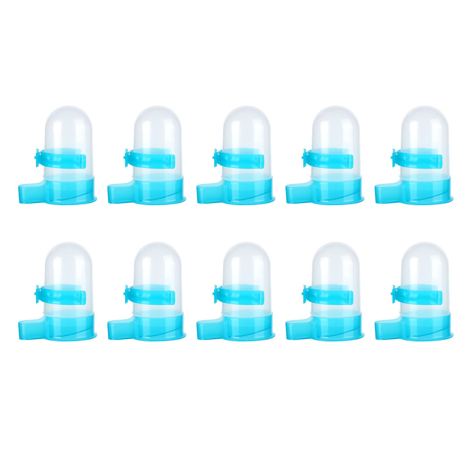 10Pcs Plastic Automatic Bird Food Feeder Hanging Bird Water Dispenser for