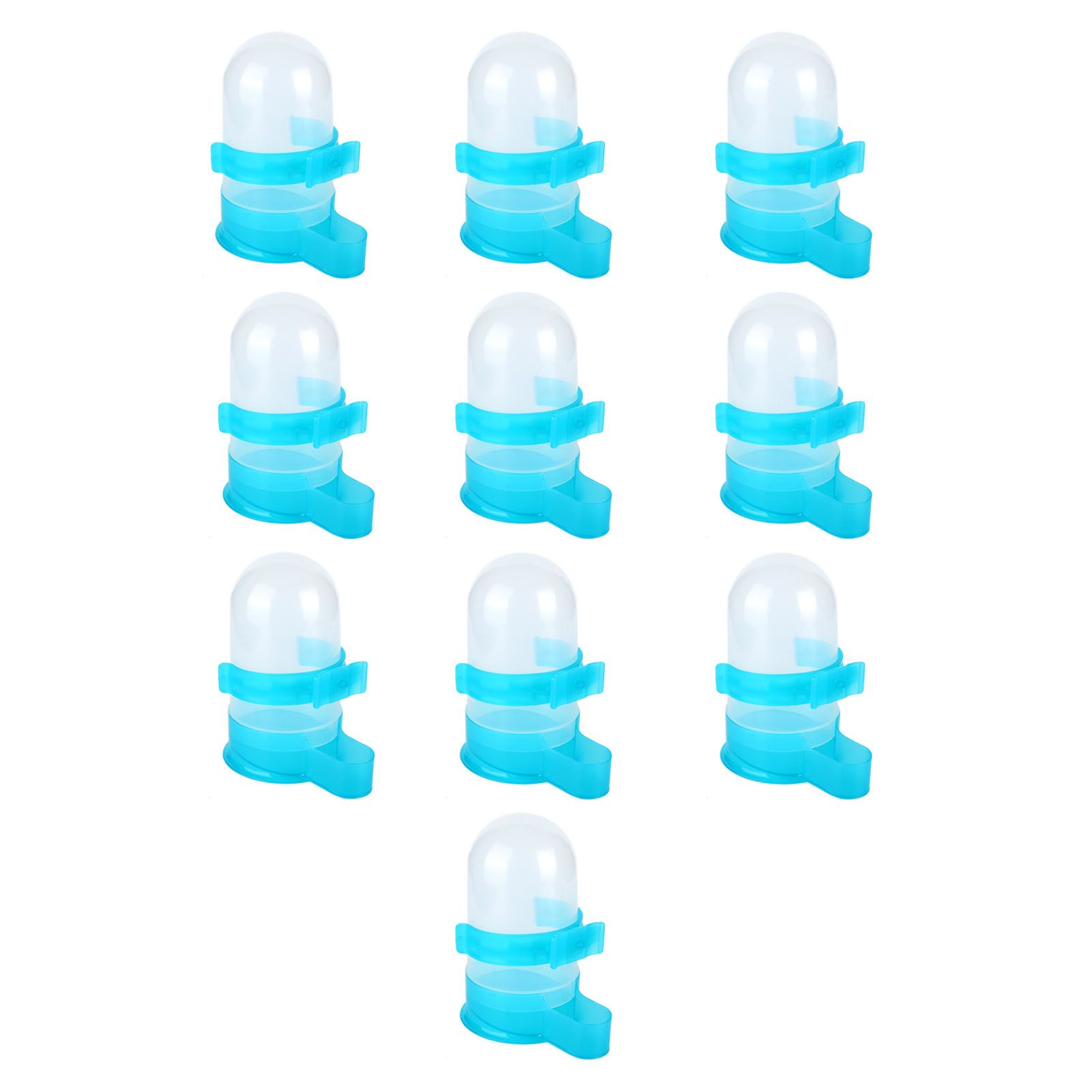 10Pcs Plastic Automatic Bird Food Feeder Hanging Bird Water Dispenser for view 5
